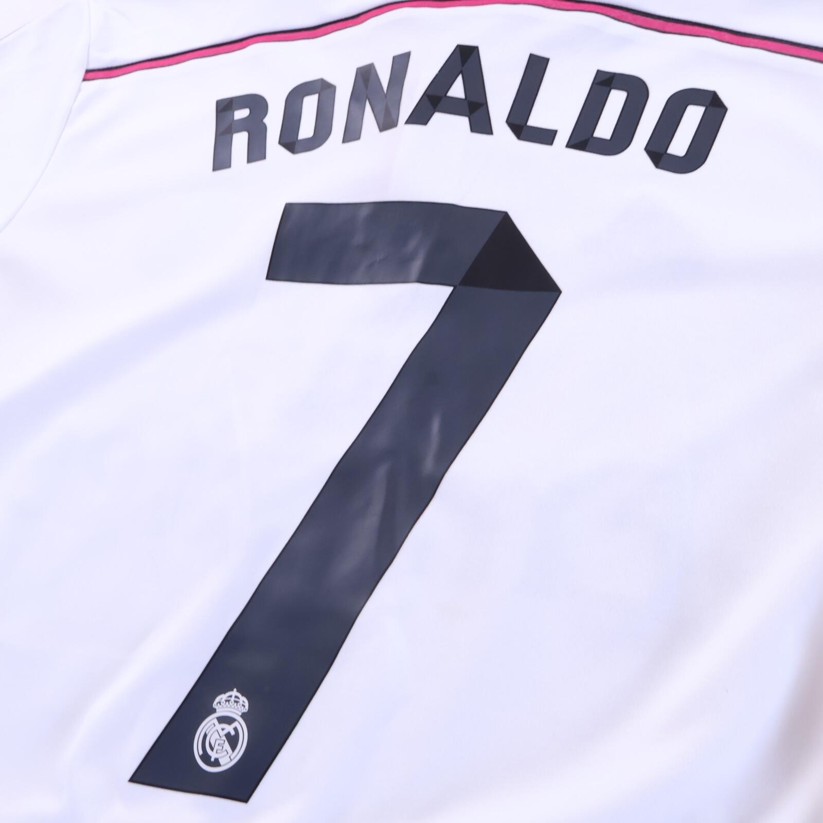 Real Madrid Ronaldo #7 2014/15 Home Shirt - Long Sleeve - M