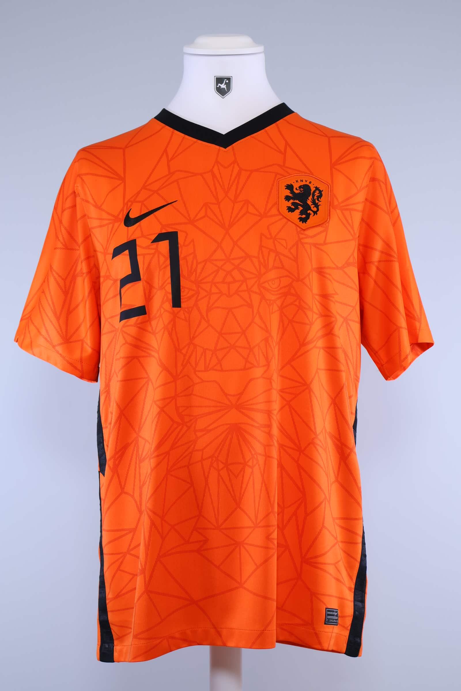 Netherlands 2020/21 F. De Jong #21 Home Shirt - L Authenic Original Football Shirt