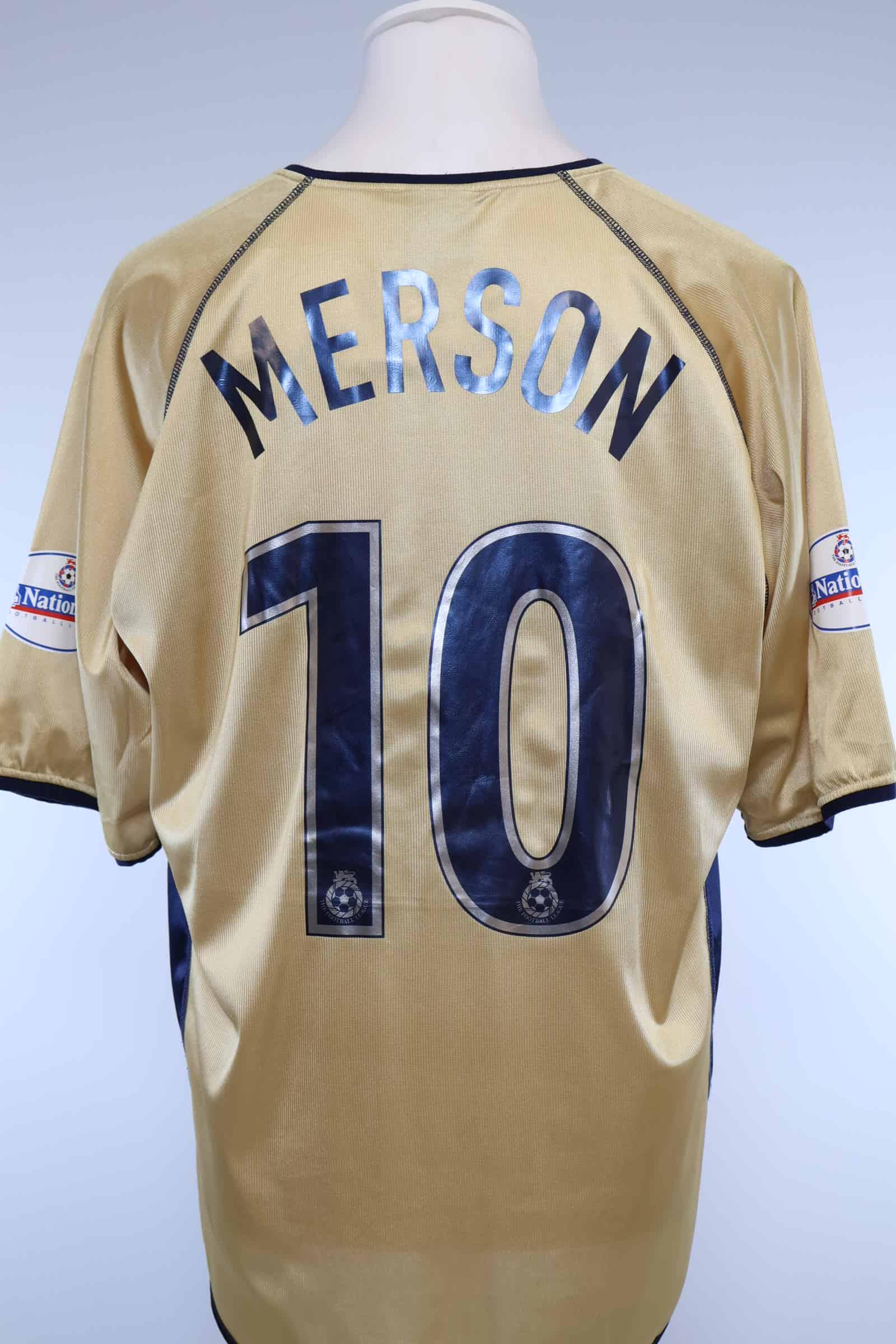 Portsmouth F.C 2002/03 Merson #10 Away Shirt - LAuthentic Original Football Shirt