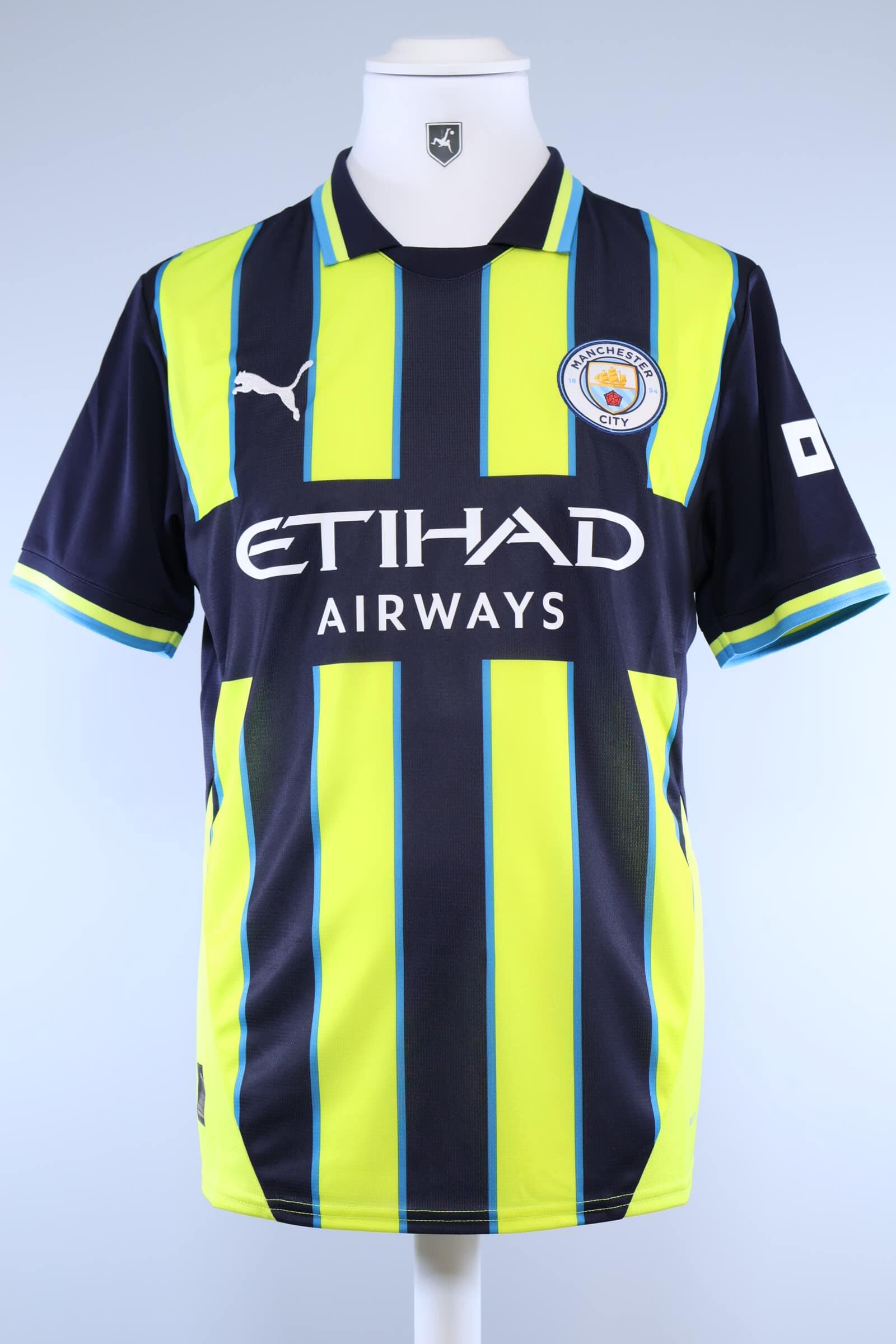 Manchester City 2024/25 Bernardo #20 Away Shirt - M Authenic Original Football Shirt
