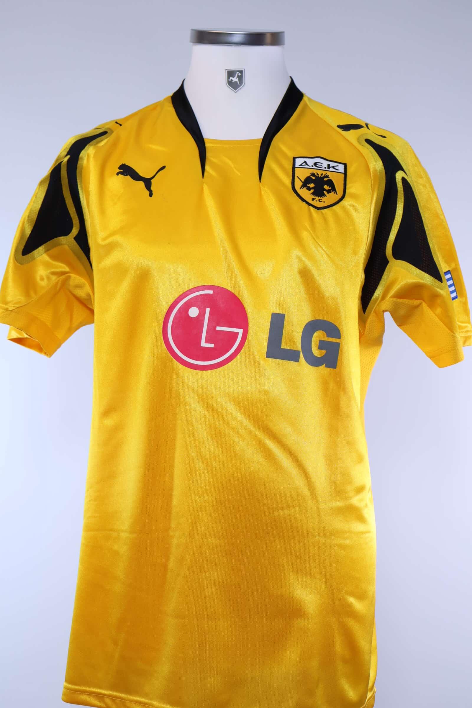 Aek Athens 2007/08 Rivaldo #10 Home Shirt - L Authenic Original Football Shirt