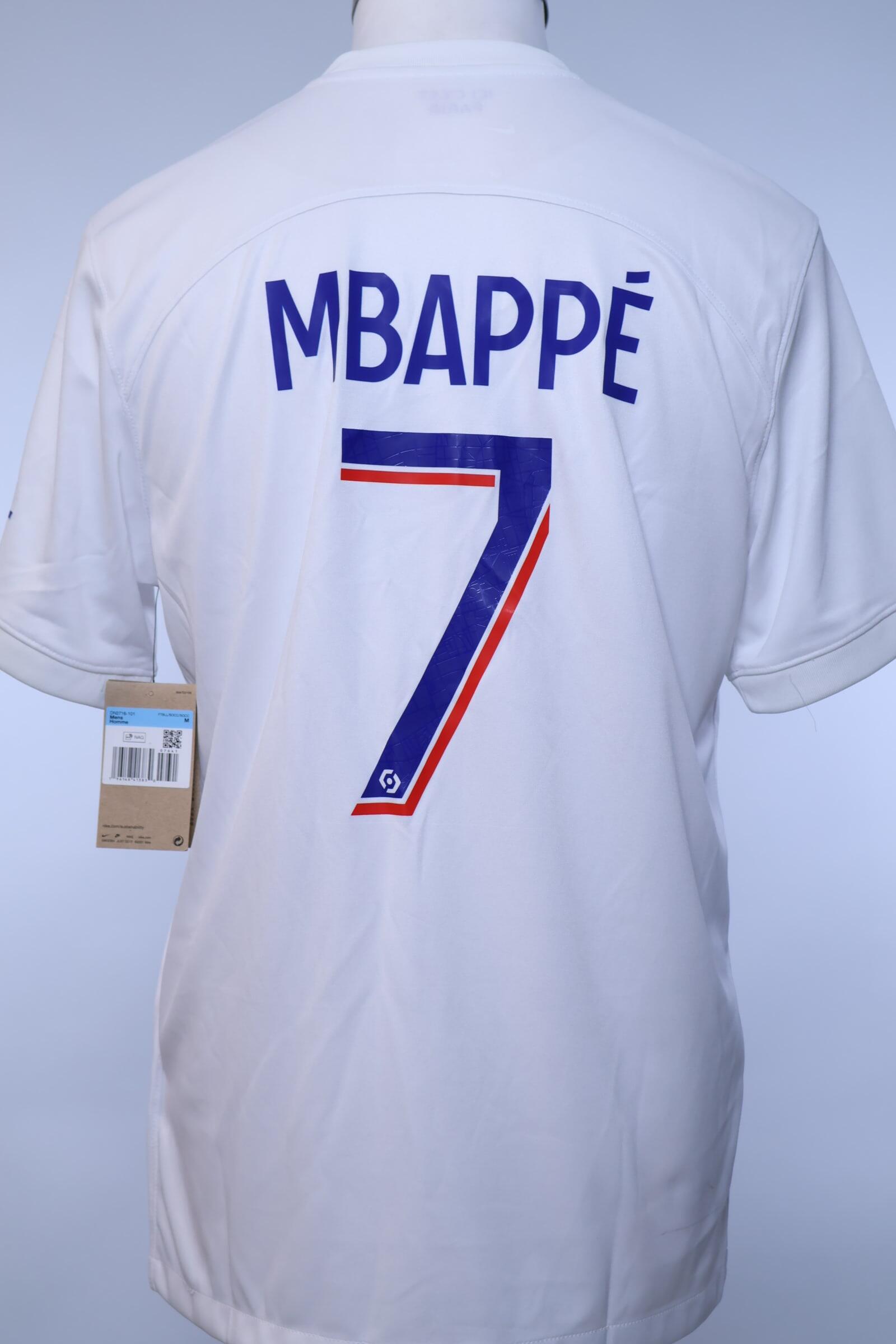 Paris Saint-Germain F.C 2022/23 Mbappé #7 Third Shirt - M Authentic Original Football Shirt