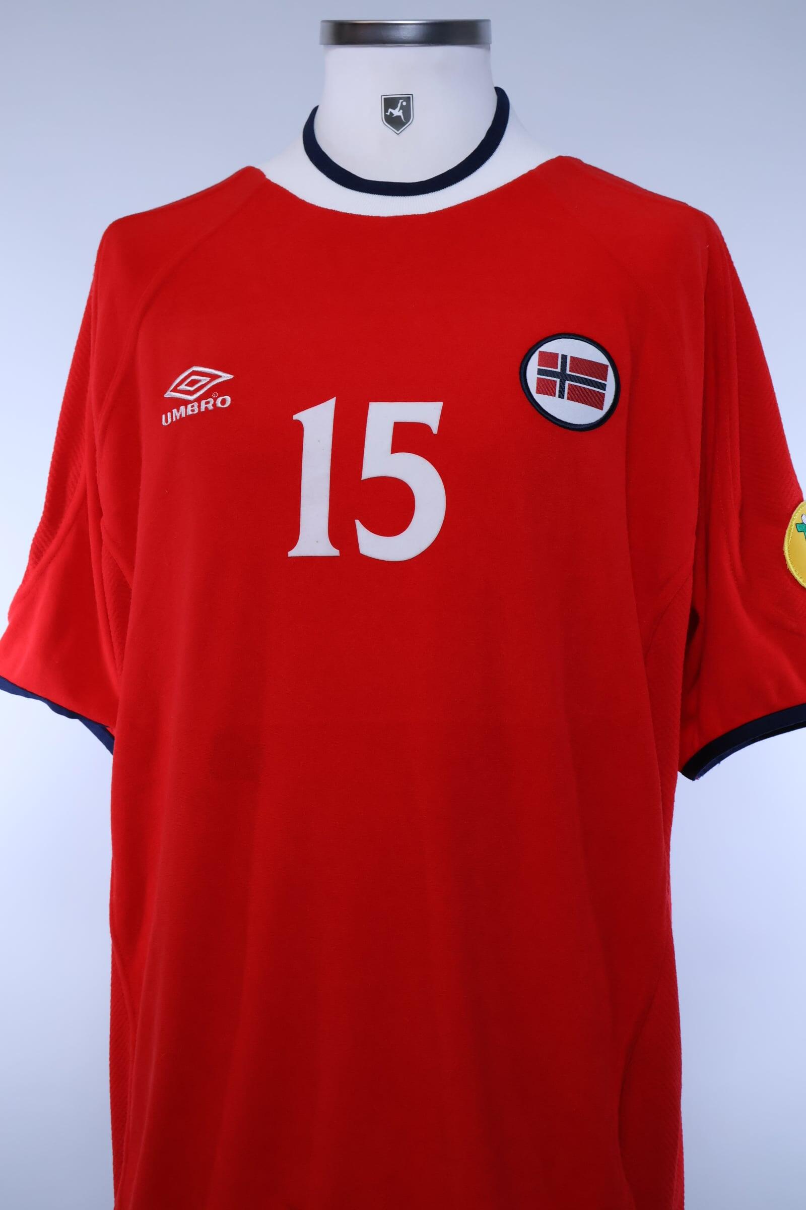 Norway 2000/02 Andersen #15 Home Shirt - XL Authenic Original Football Shirt