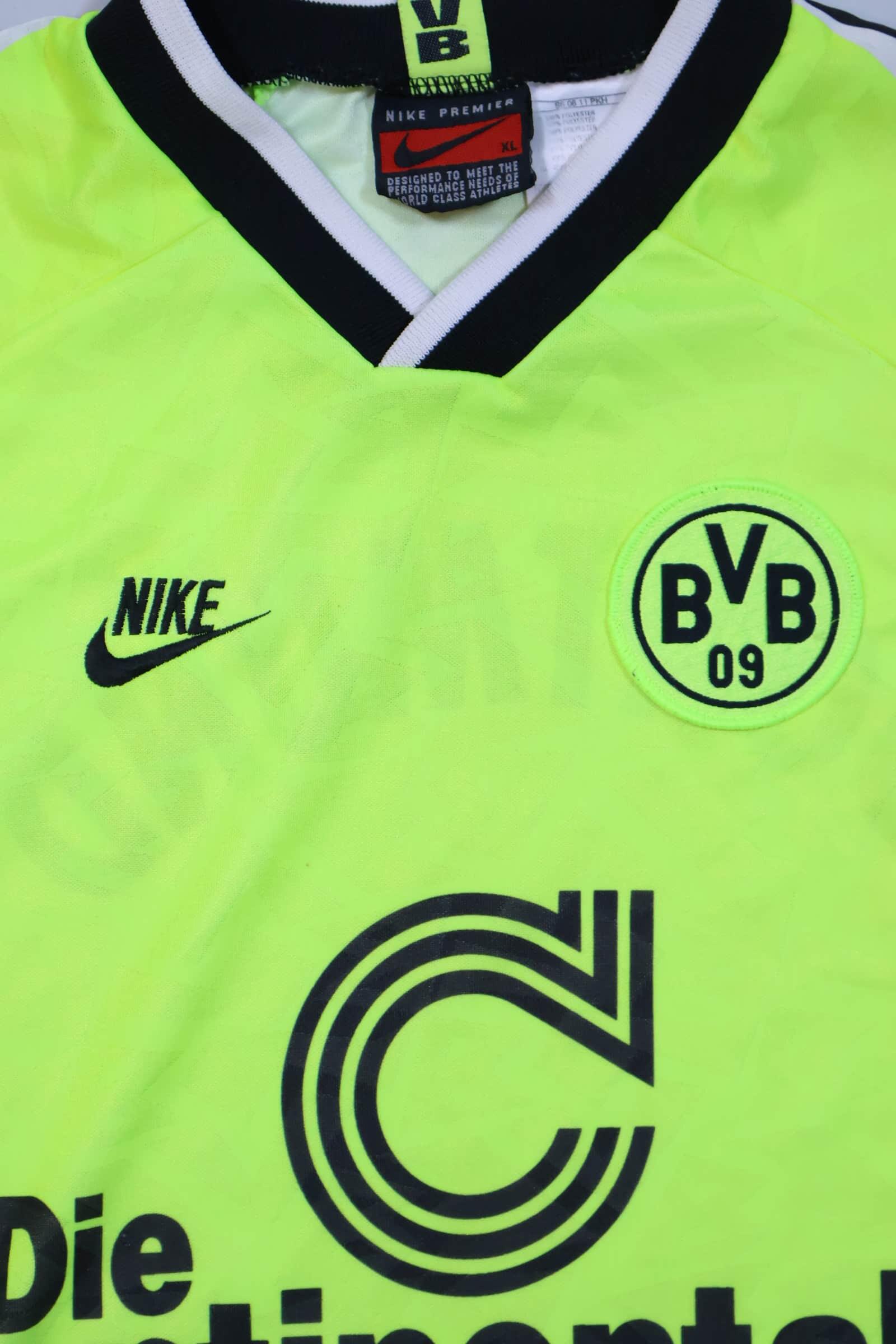 Borussia Dortmund 1995/96 Home Shirt - XL Authenic Original Football Shirt