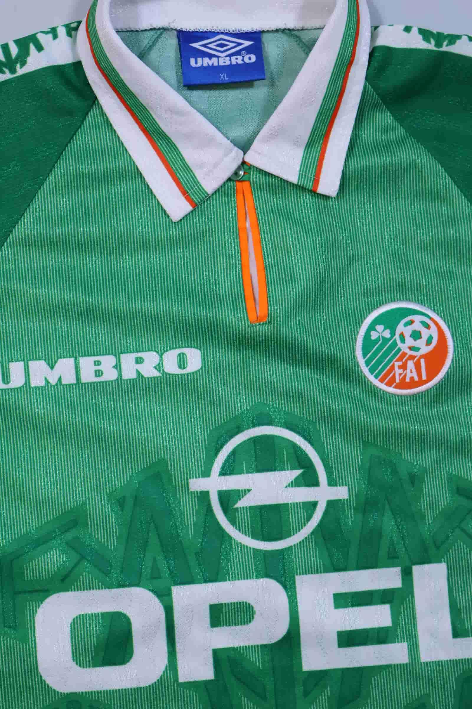Republic Of Ireland 1996/98 Home Shirt - XL Authenic Original Football Shirt
