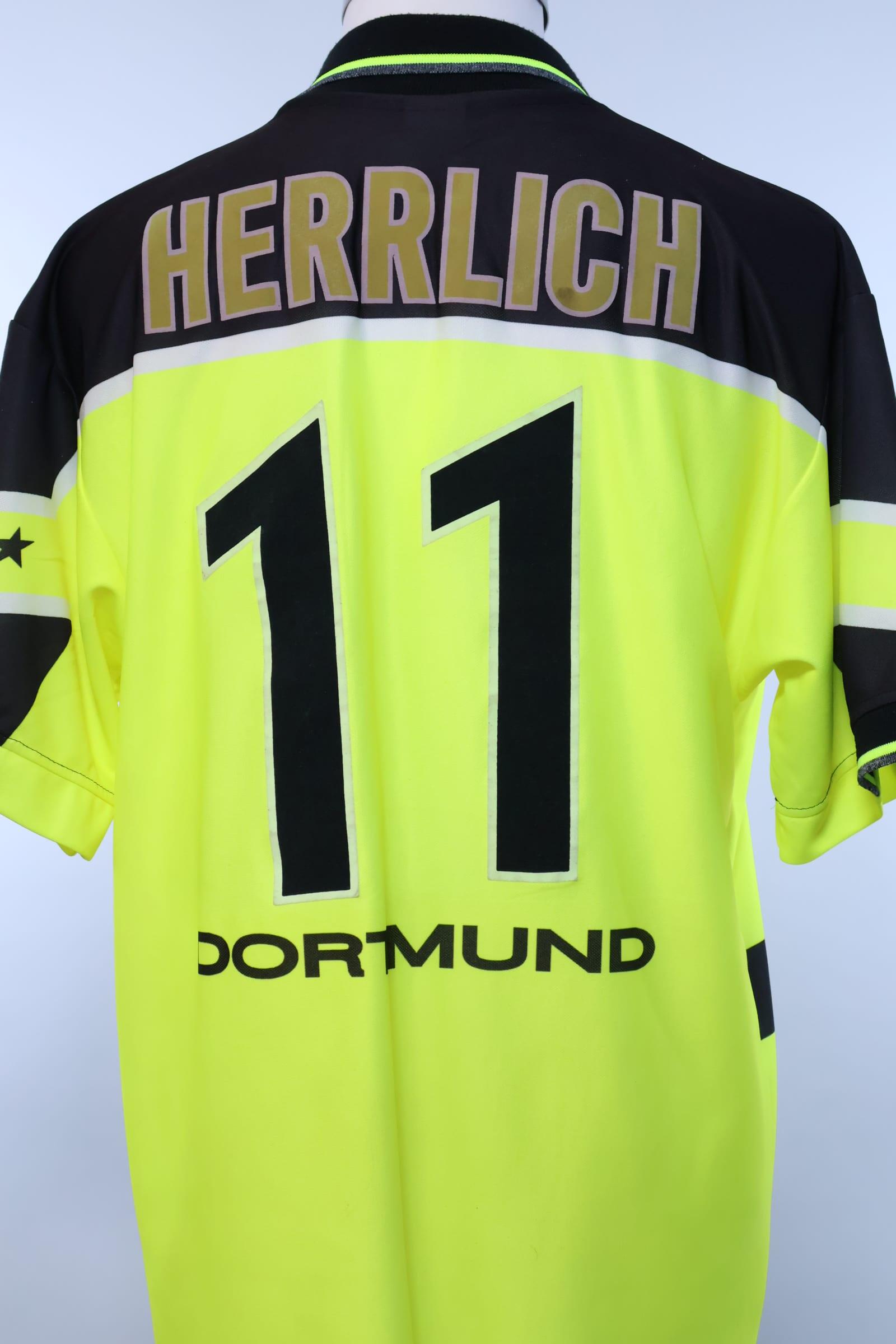 Borussia Dortmund 1997/98 Herrlich #11 Home Shirt - LAuthentic Original Football Shirt