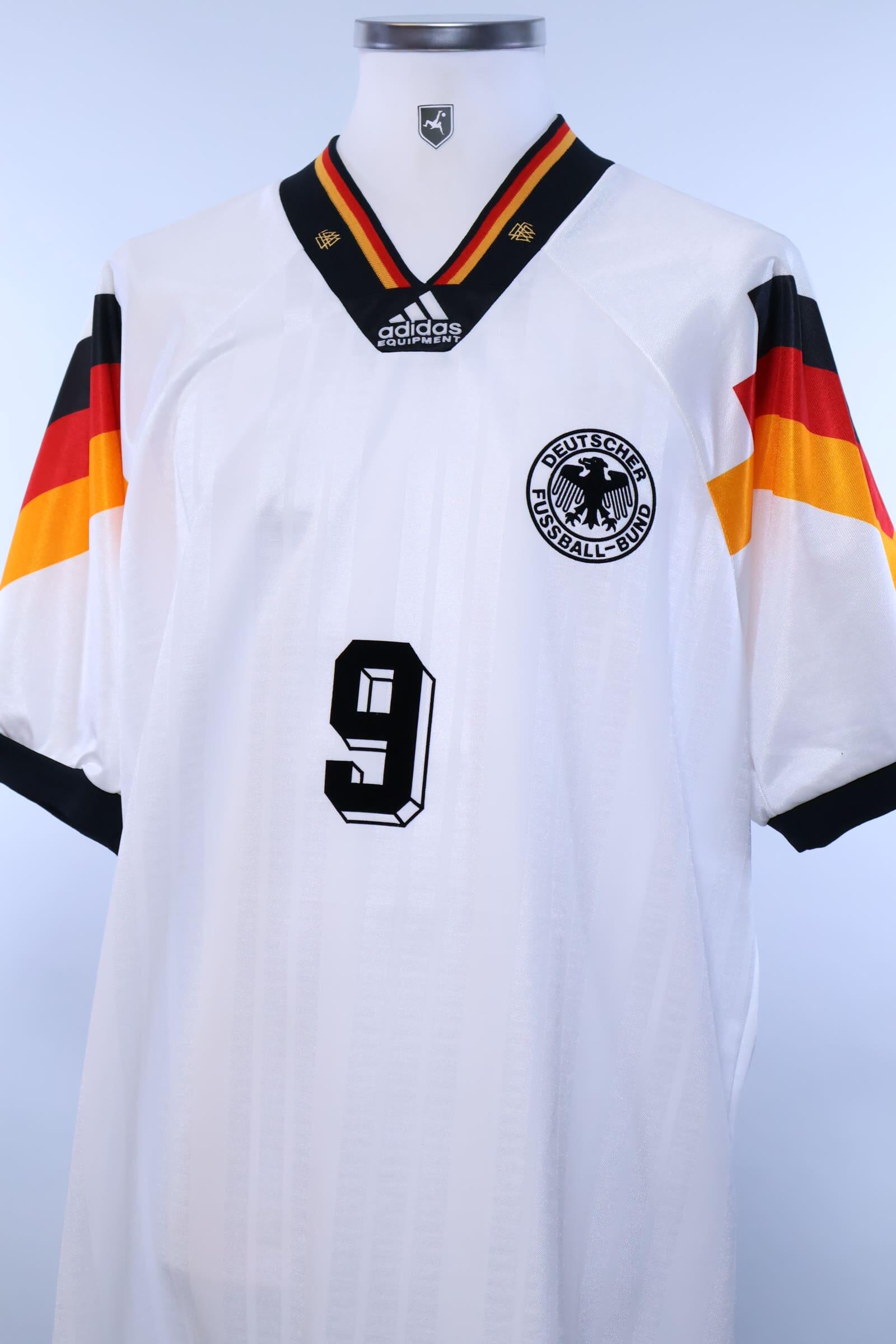 Germany 1992/94 Voller #9 Home Shirt - XLAuthentic Original Football Shirt