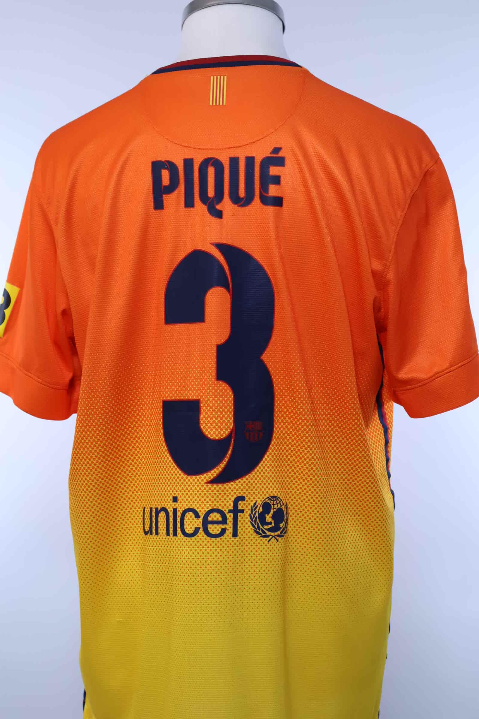 Barcelona 2012/13 Pique #3 Away Shirt - LAuthentic Original Football Shirt
