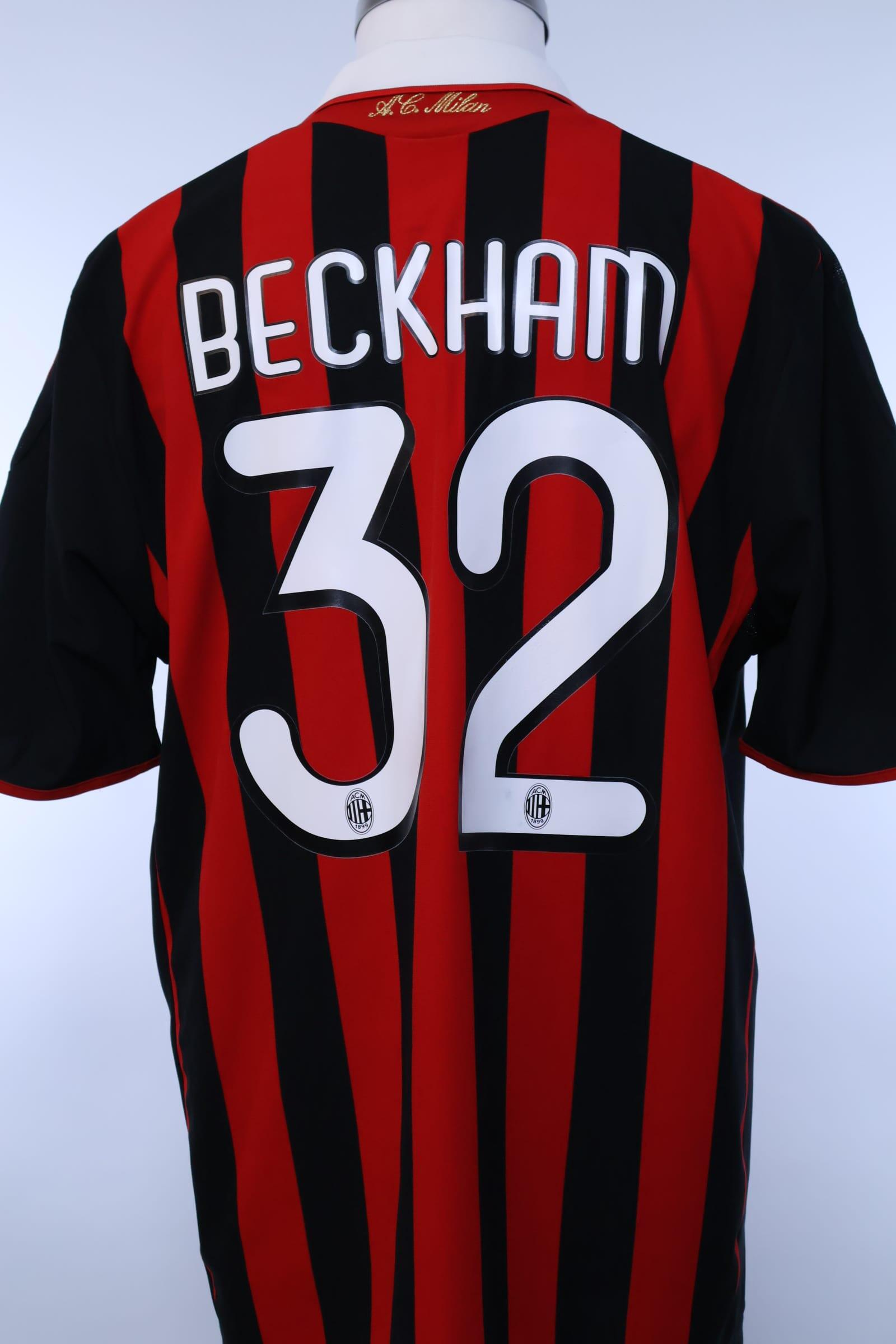 Ac Milan 2007/08 Beckham #32 Home Shirt - LAuthentic Original Football Shirt