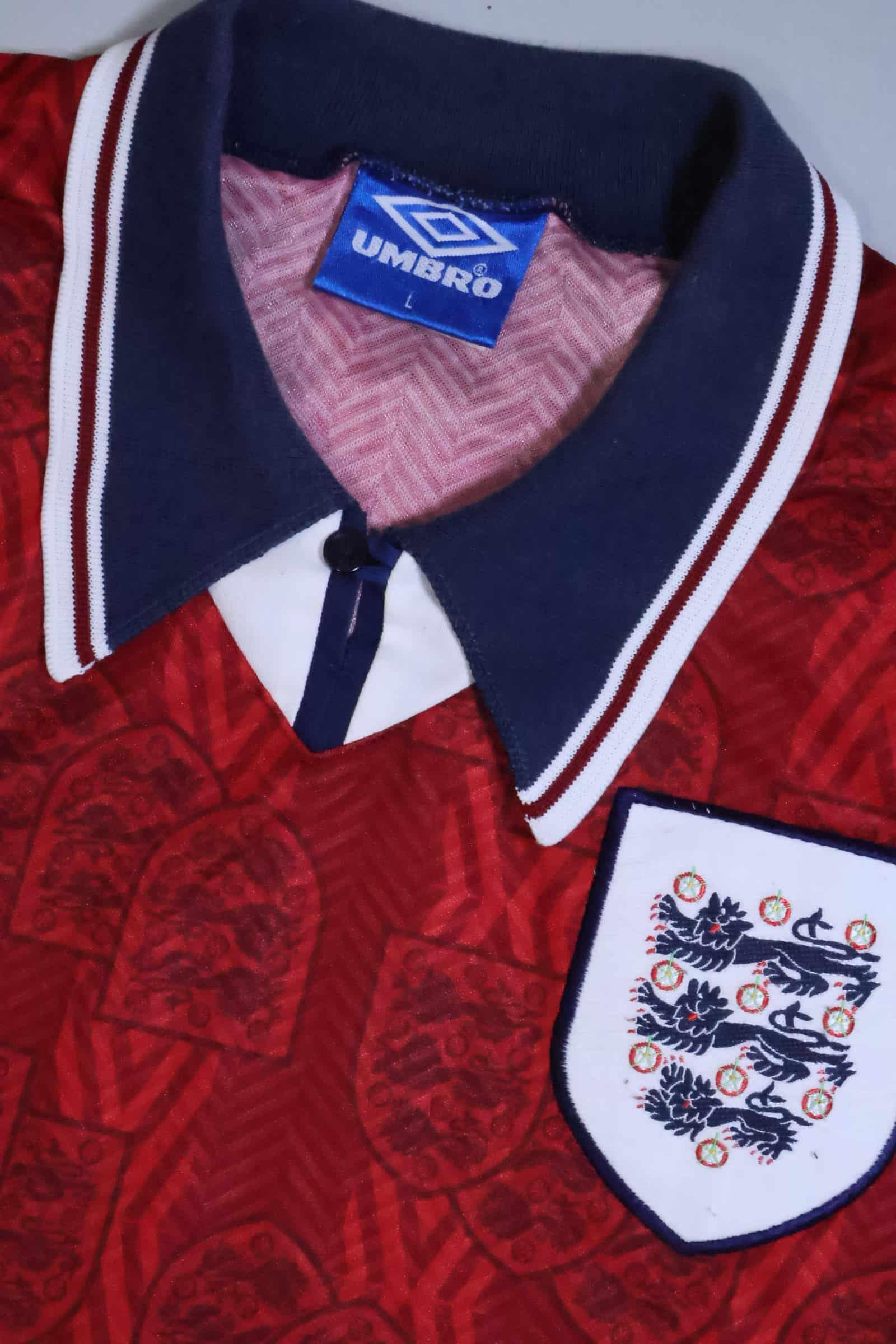 England 1994/95 Away Shirt - L Authenic Original Football Shirt