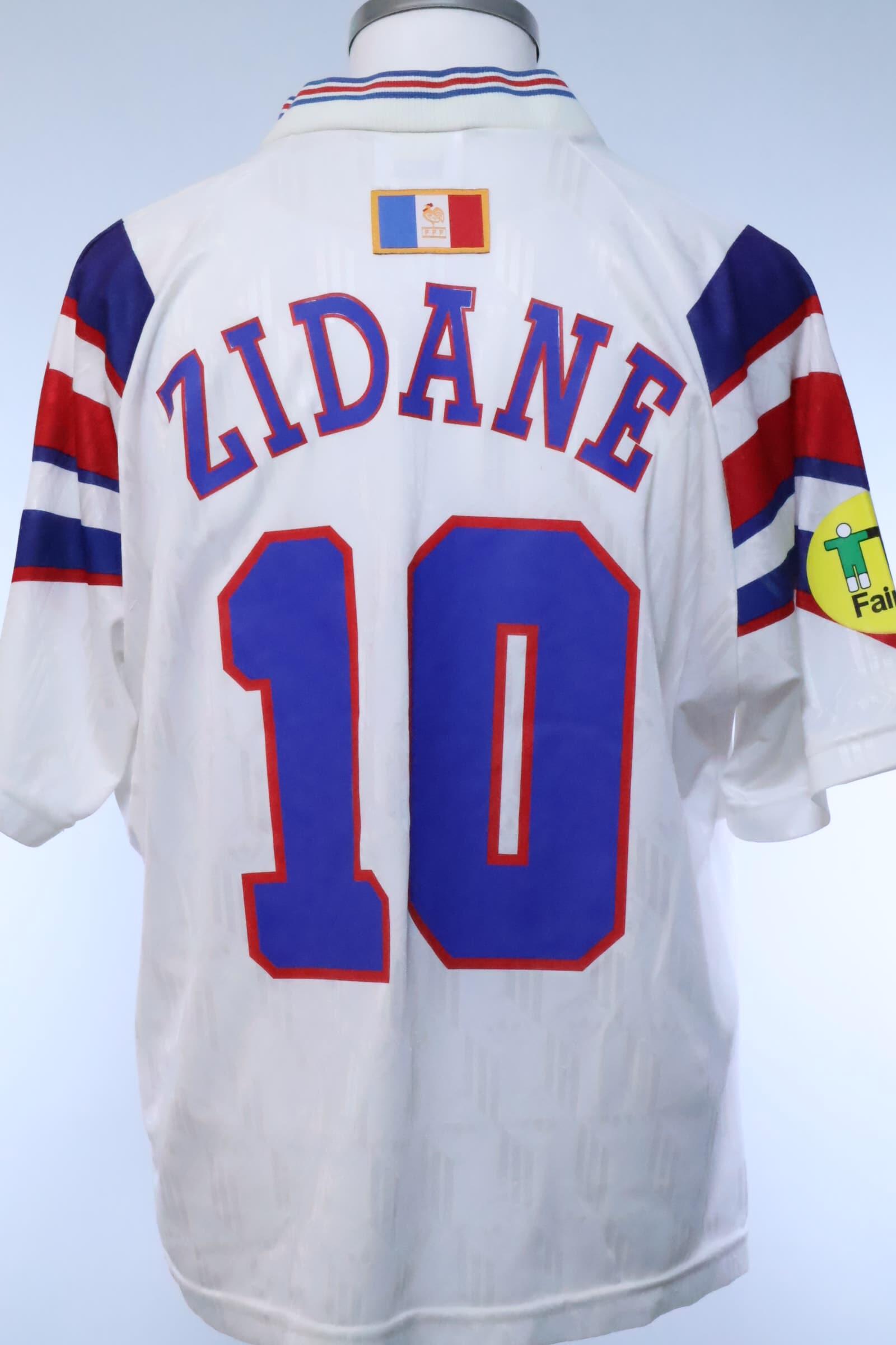 France 1996/ Zidane #10 Away Shirt - L Authenic Original Football Shirt