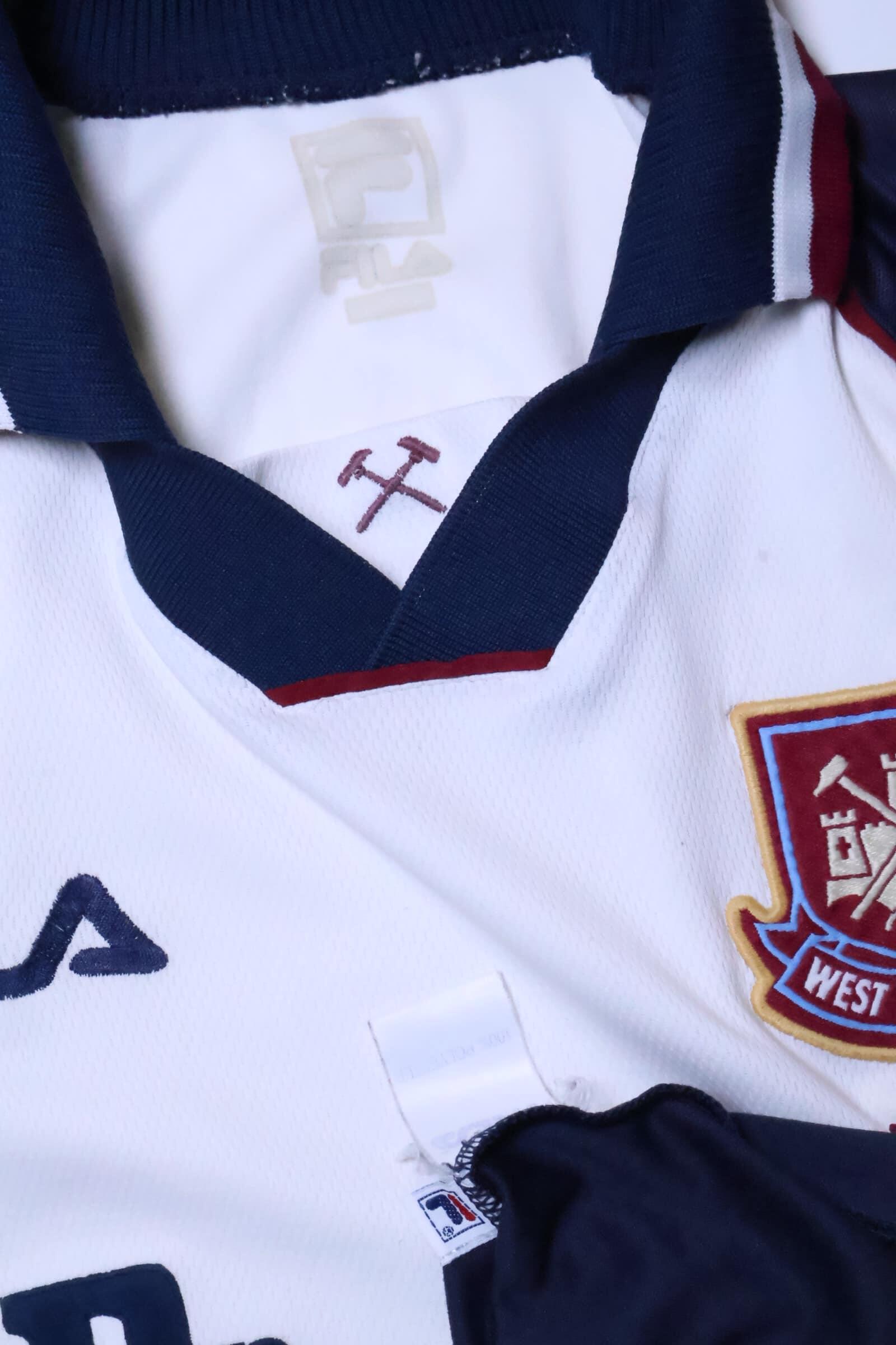 West Ham United 1999/01 Away Shirt - L Authenic Original Football Shirt