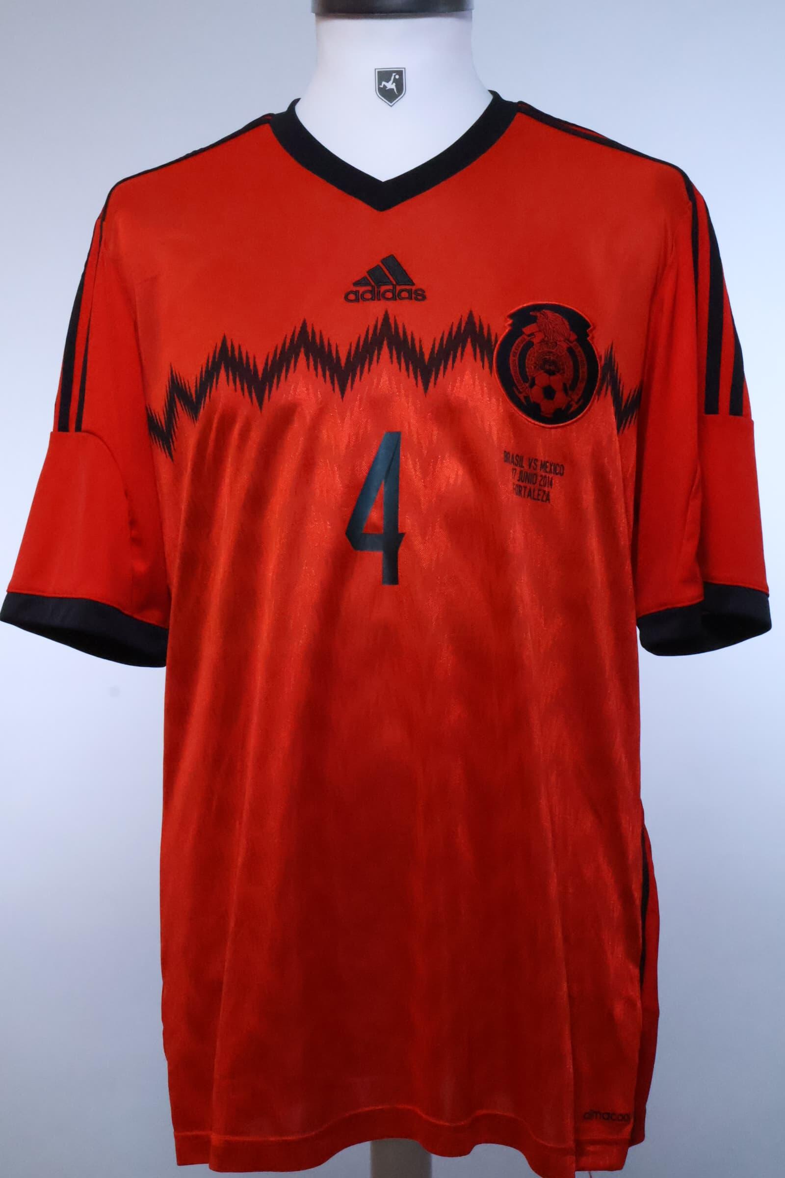 Mexico 2014/ R. Marquez #4 World Cup Away Shirt - L- FRONT