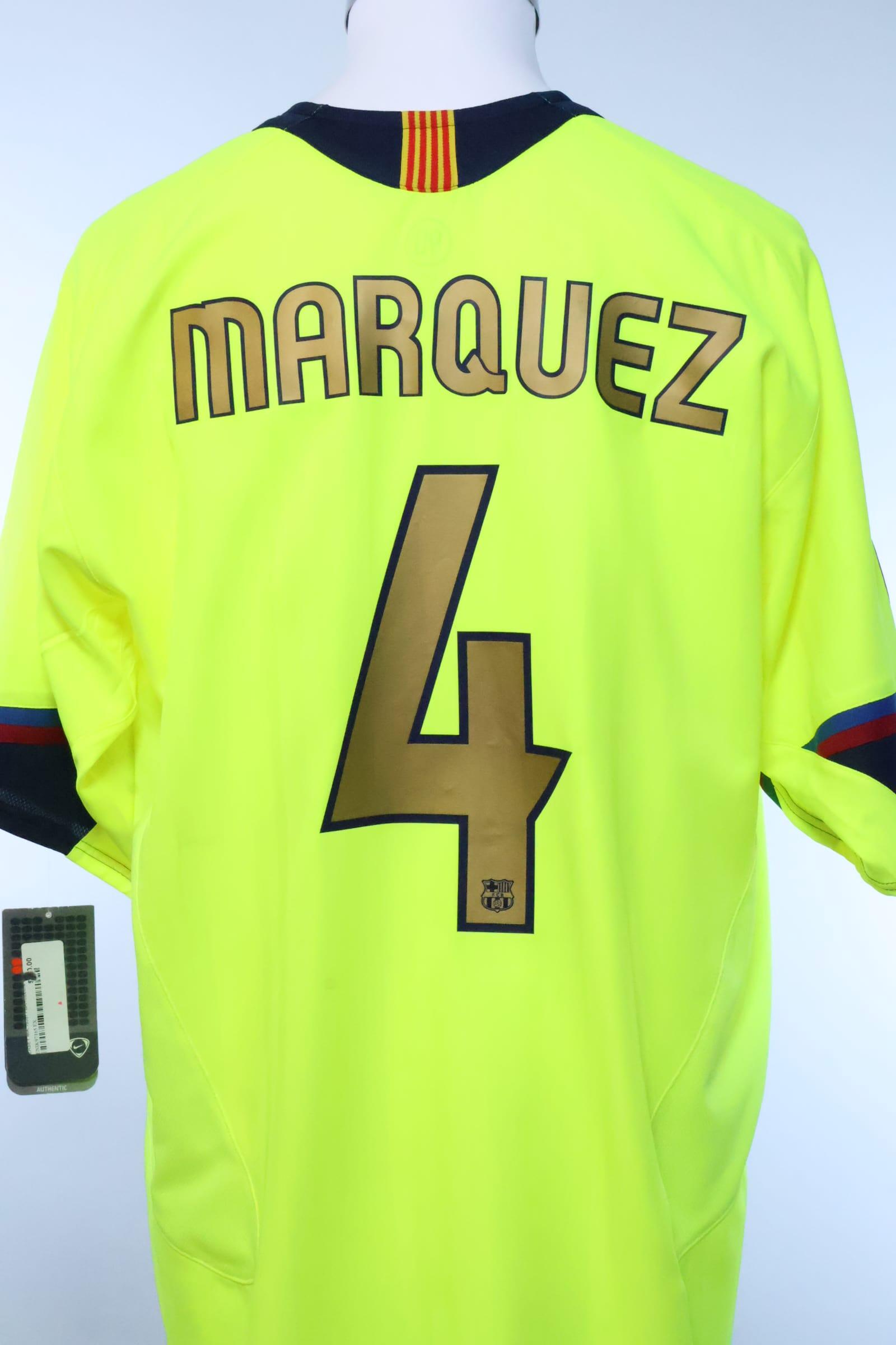 Barcelona 2006/07 Marquez #4 Away Shirt - XL- FRONT