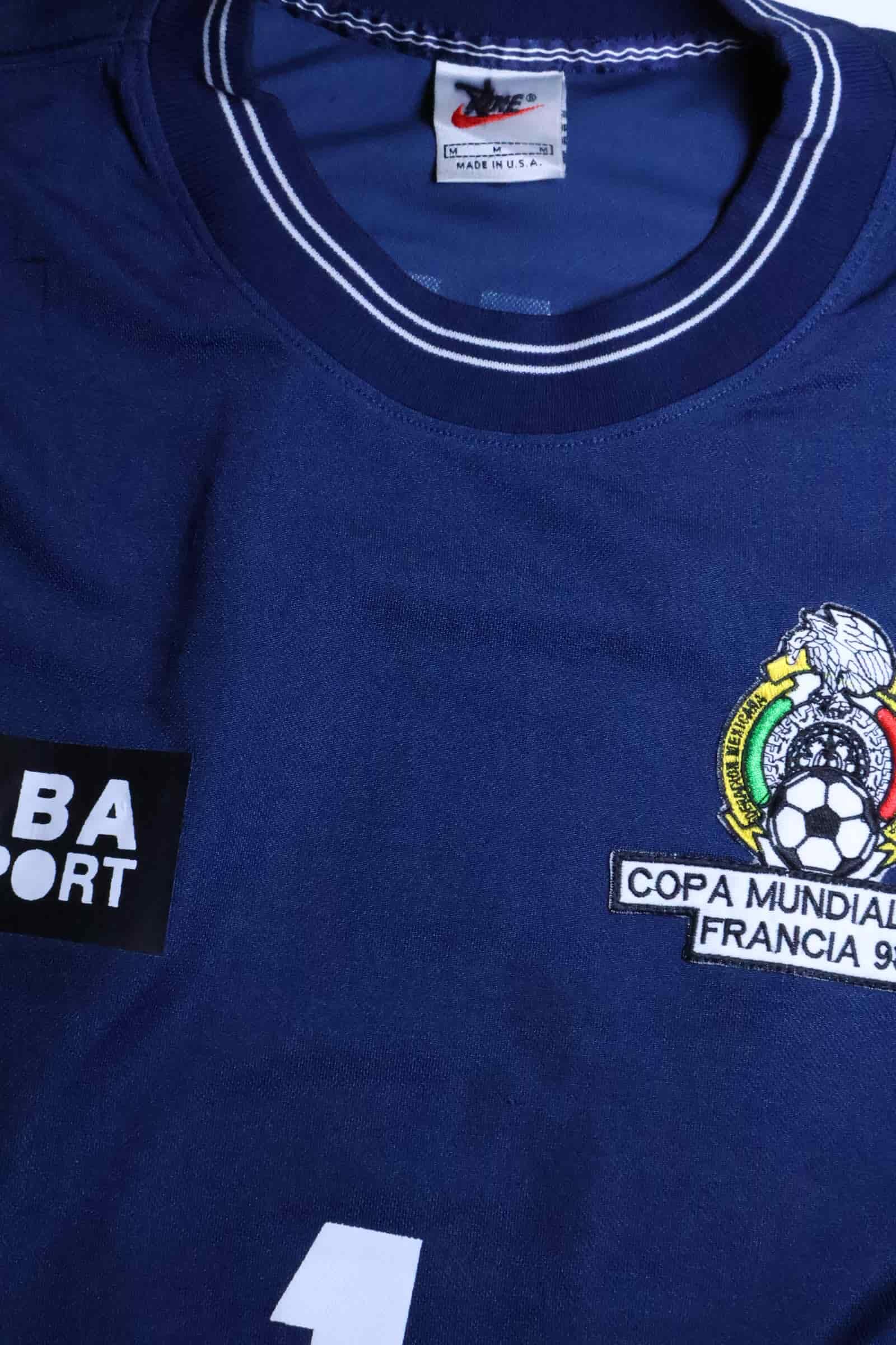Mexico 1998/ Campos #1 Goalkeeper Shirt - - TAGS