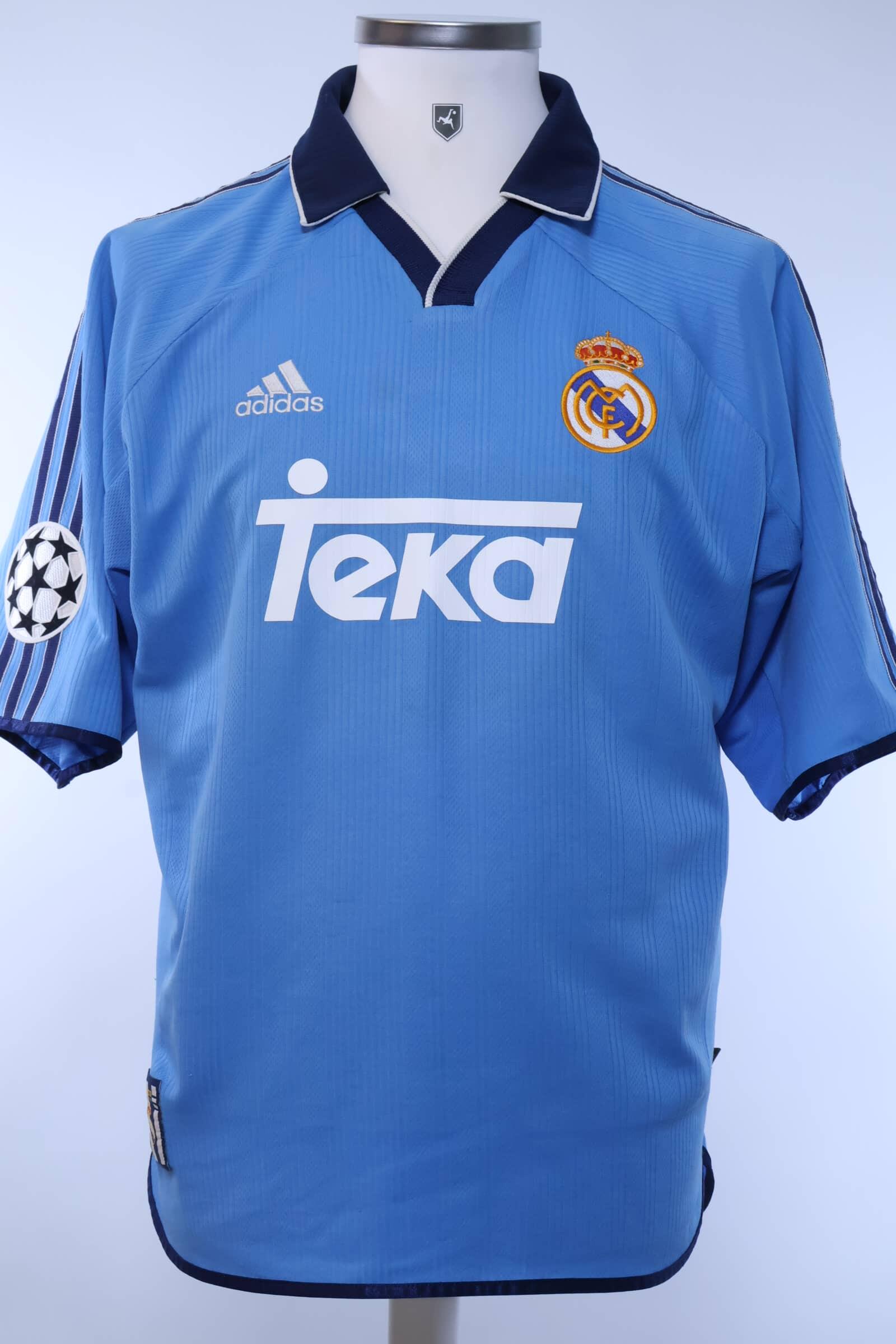 Real Madrid 1999/00 Raul #7 Away Shirt - M- BACK