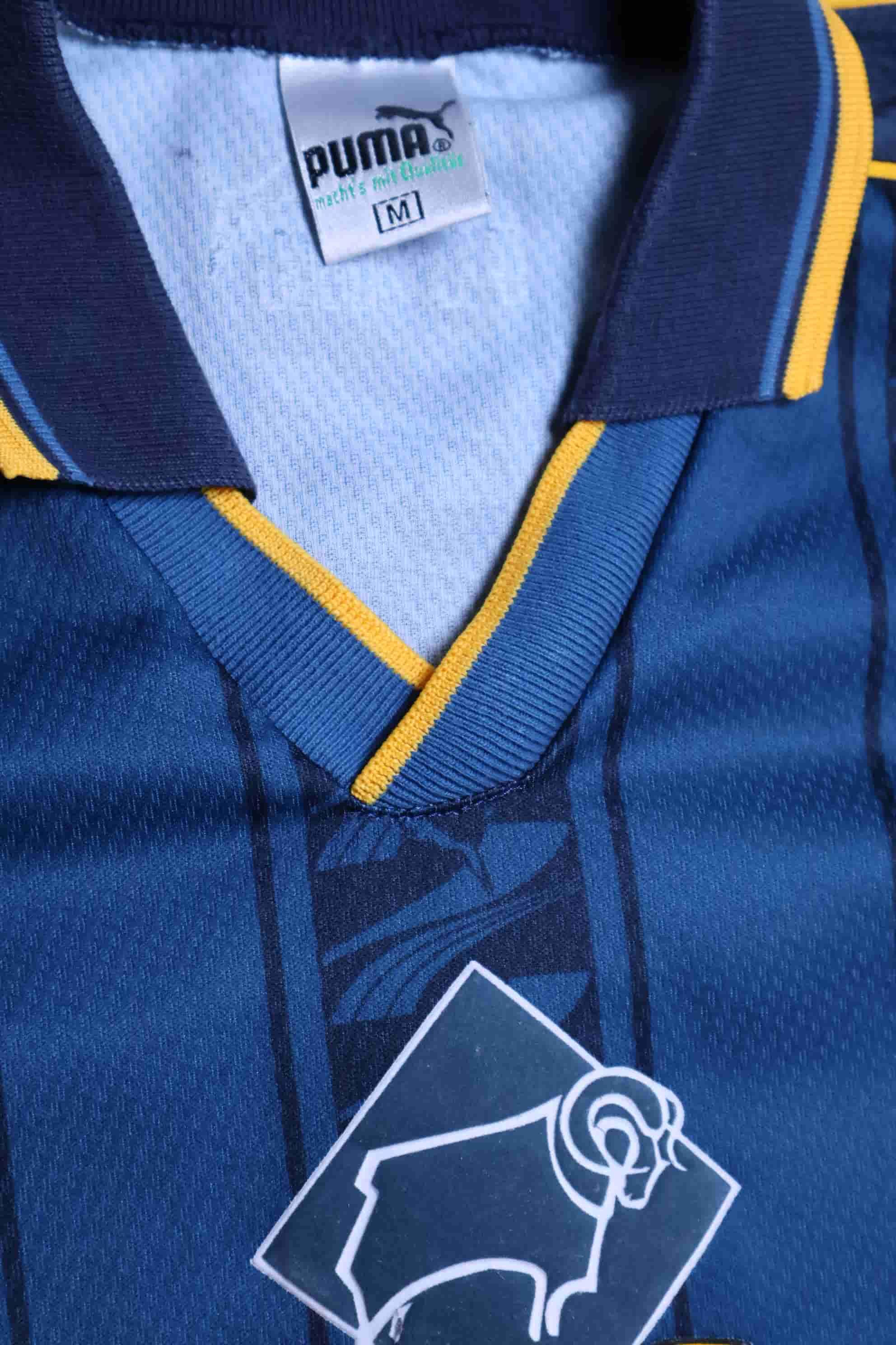 Derby County 1995/96 Away Shirt - M Authenic Original Football Shirt
