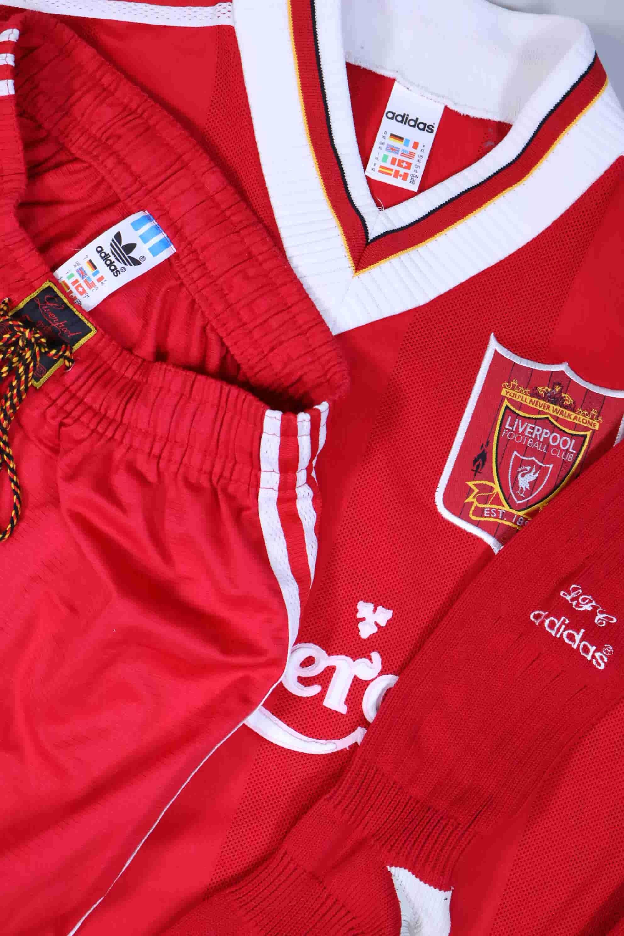Liverpool F.C 1995/96 Full Kit - XL