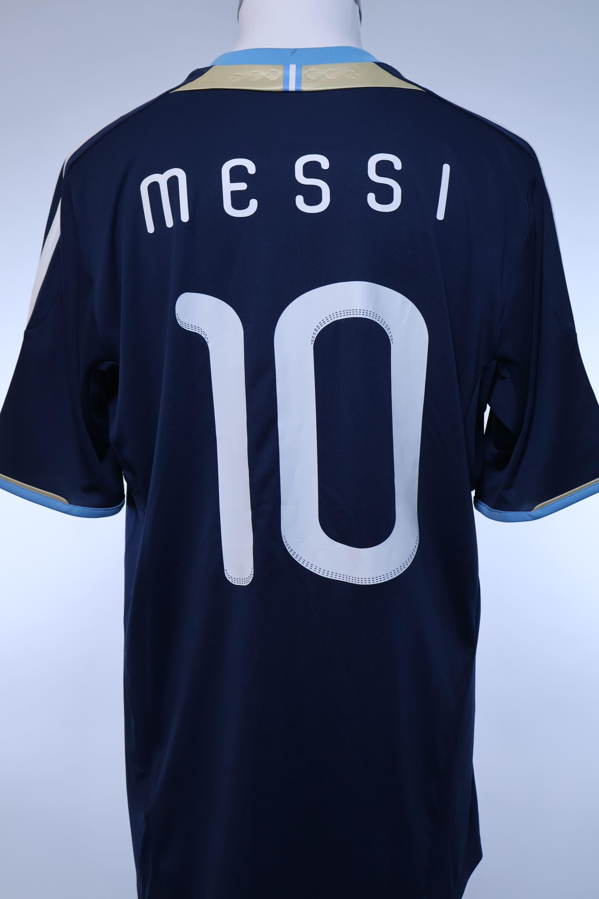 Argentina Messi #10 2011/ Away Shirt - L- BACK