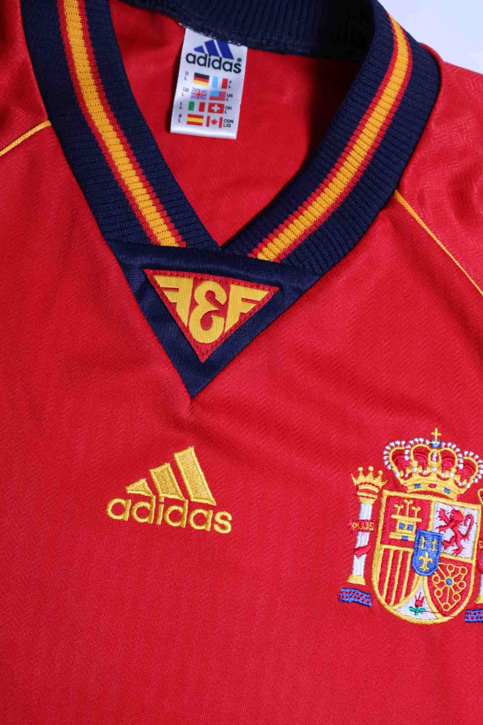 Spain 1998/99 World Cup Home Shirt - L- TAGS