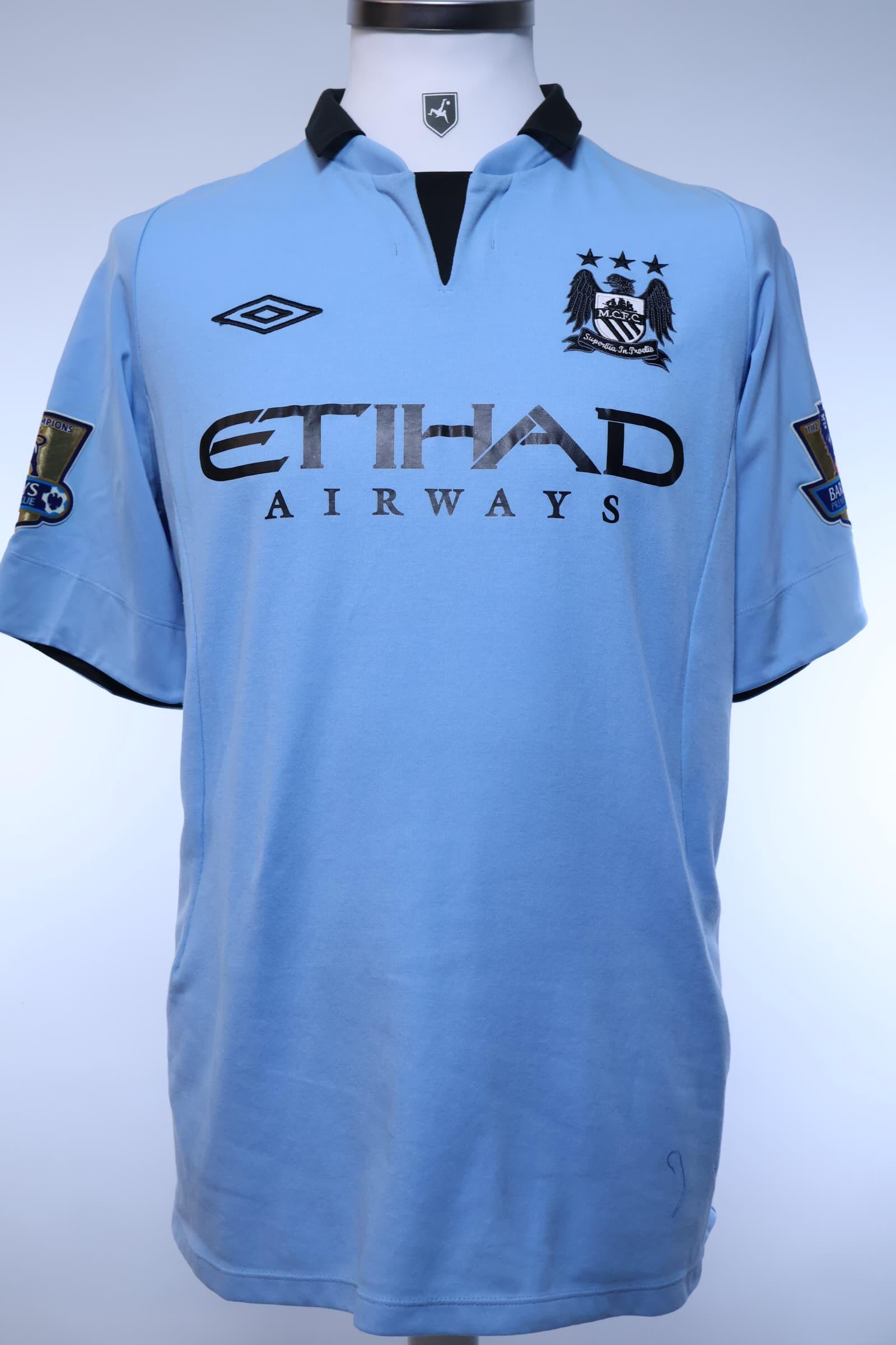 Manchester City Kolarov #13 2012/13 Home Shirt - M- BACK