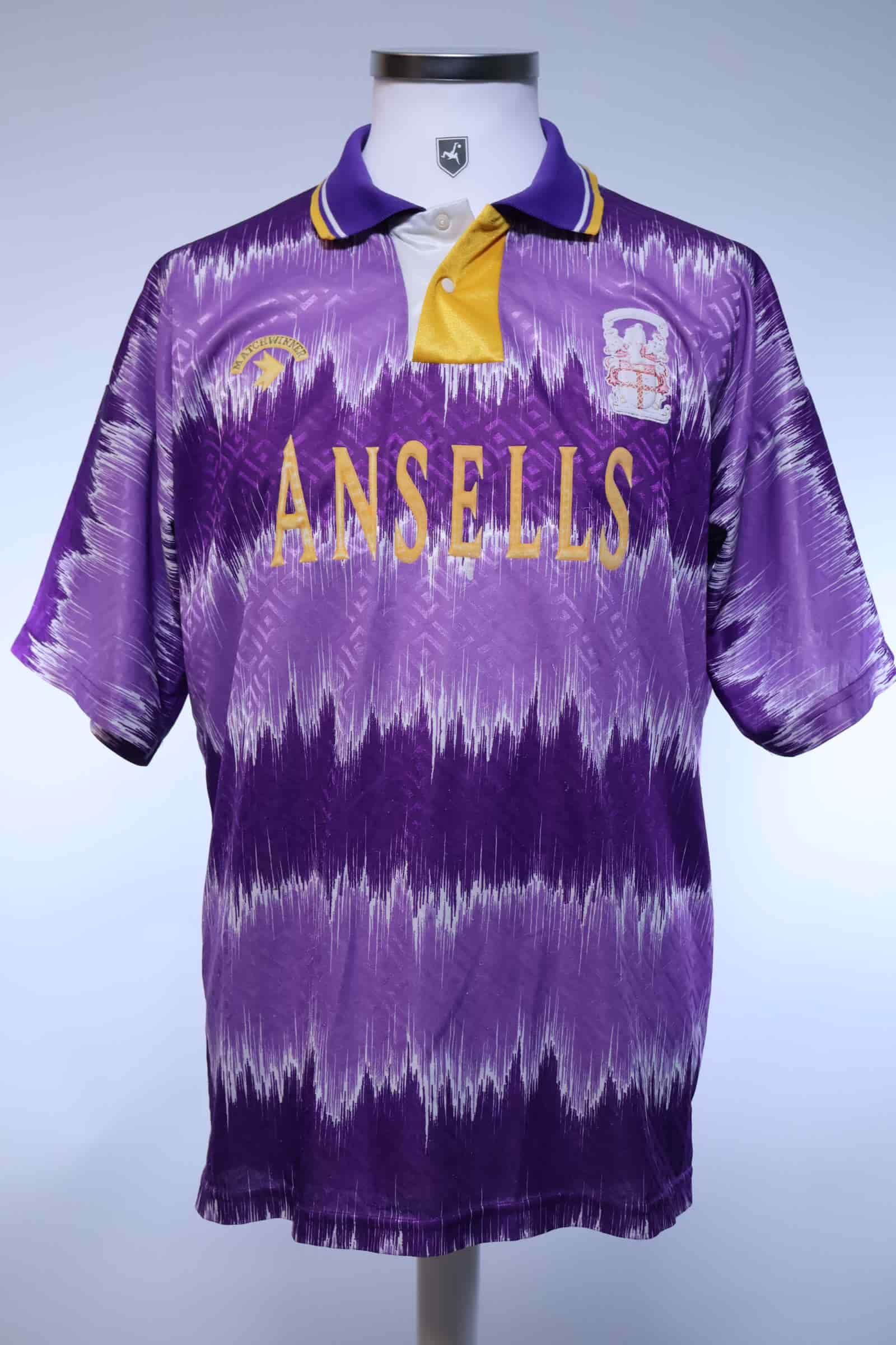 Stoke City F.C 1992/93 Away Shirt - L- FRONT