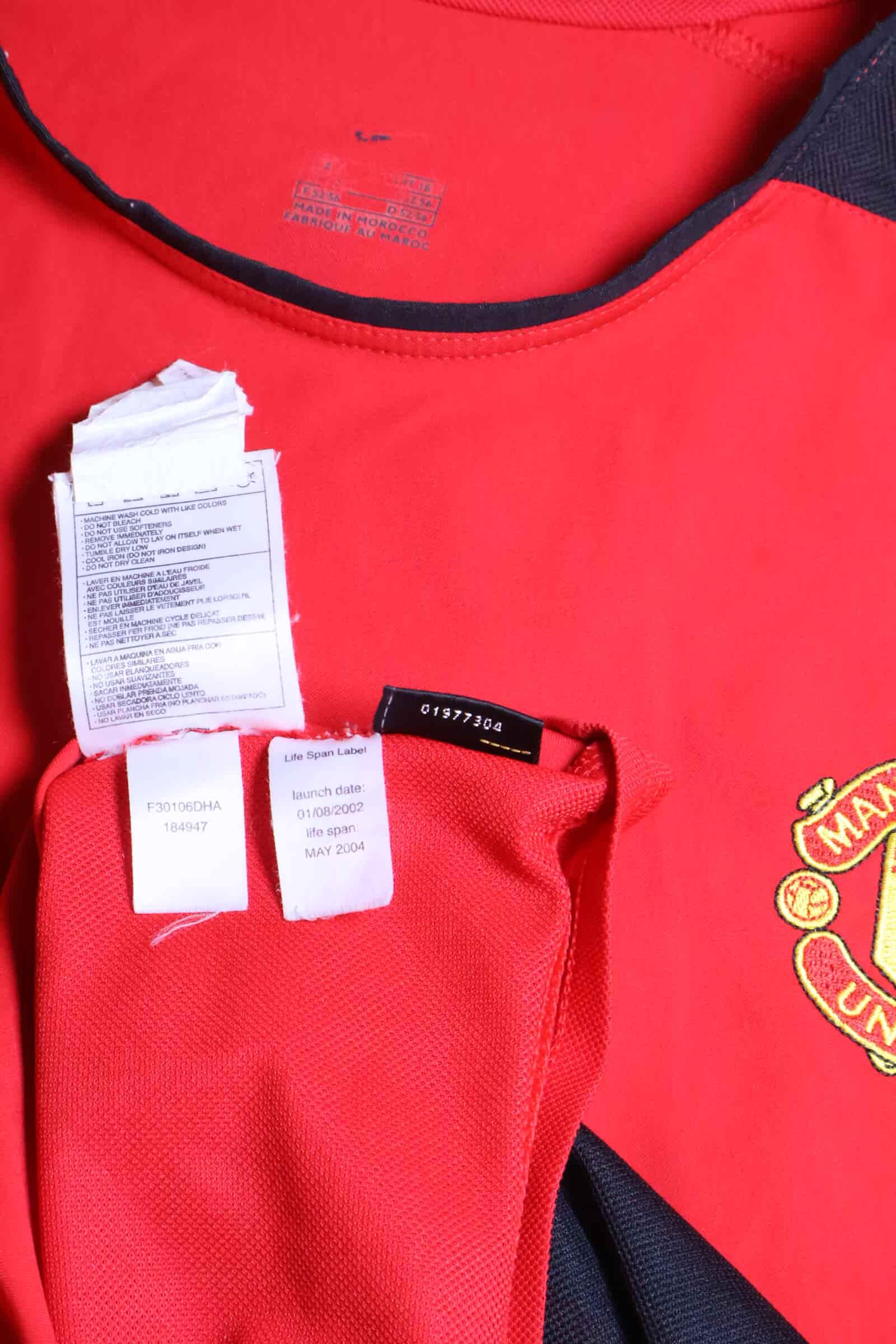 Manchester United Ronaldo #7 2002/04 Home Shirt - XL
