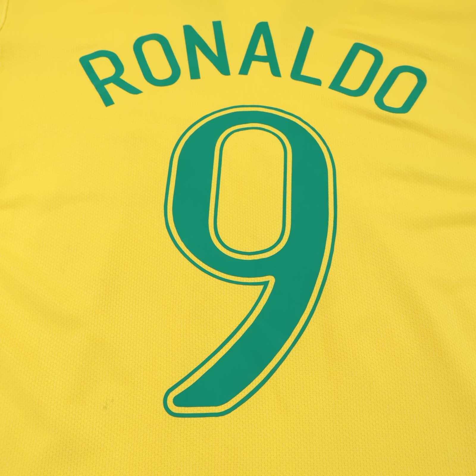 Brazil Ronaldo #9 2006/07 Home Shirt - M- TAGS