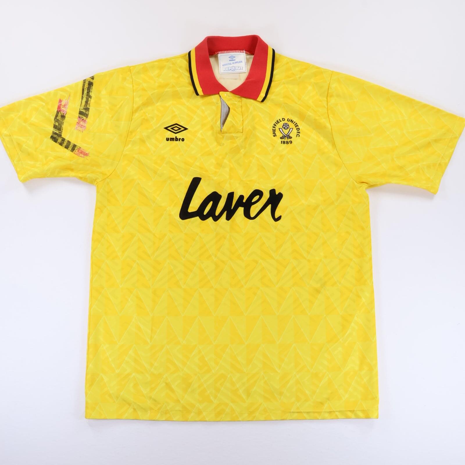 Sheffield United F.C 1991/93 Away Shirt - L- FRONT