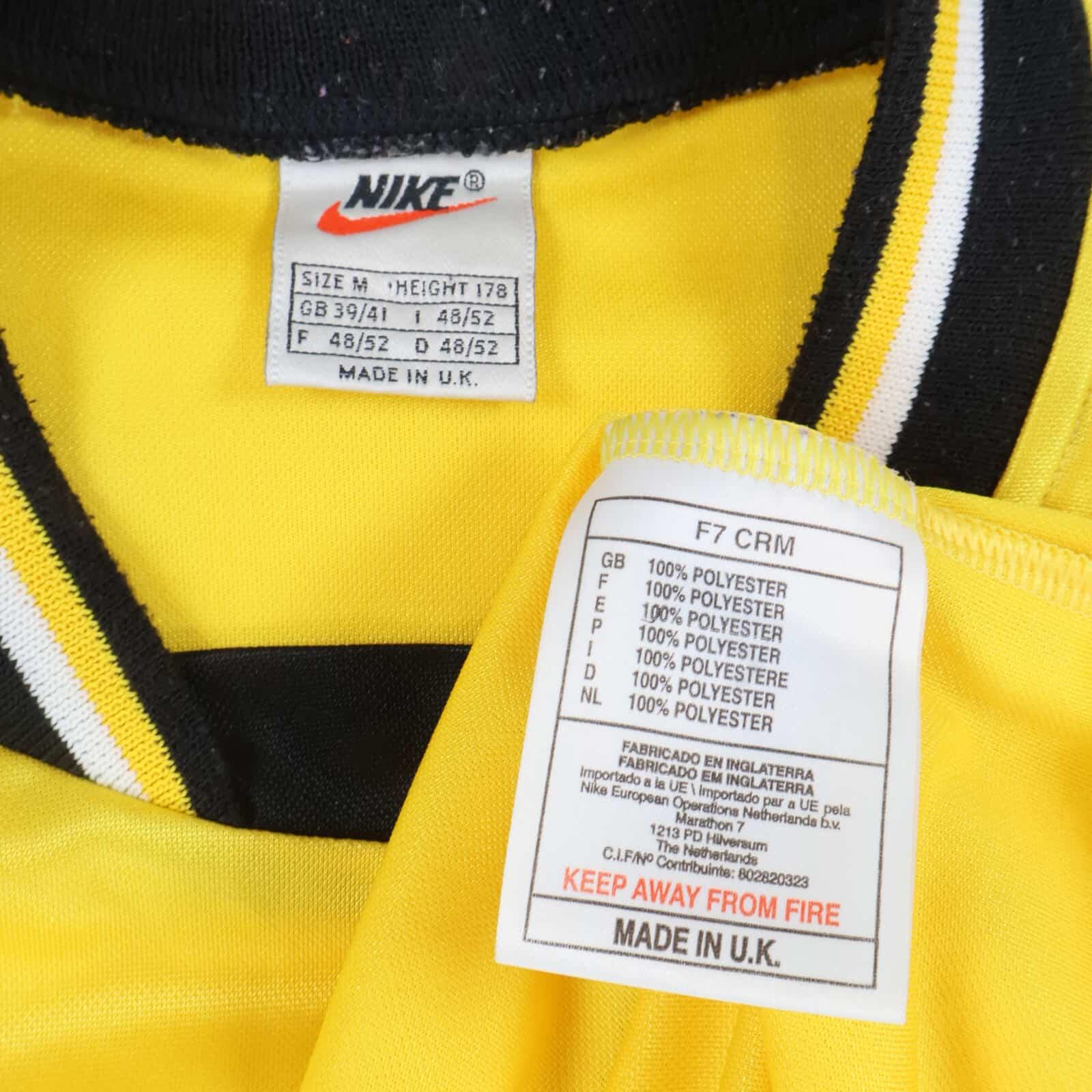 Rangers Fc 1997/99 Goalkeeper Shirt - M- BACK