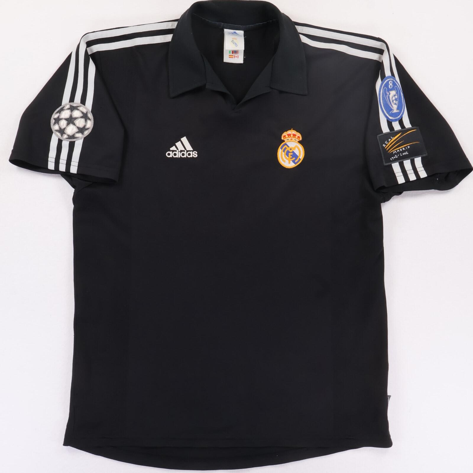 Real Madrid Carlos #3 2001/02 Away Shirt - M- BACK