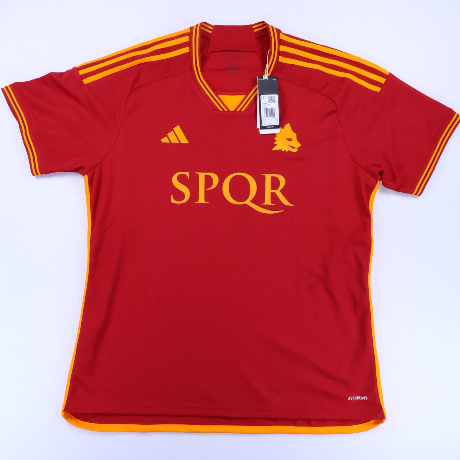 As Roma 2023/24 Home Shirt - XL- FRONT