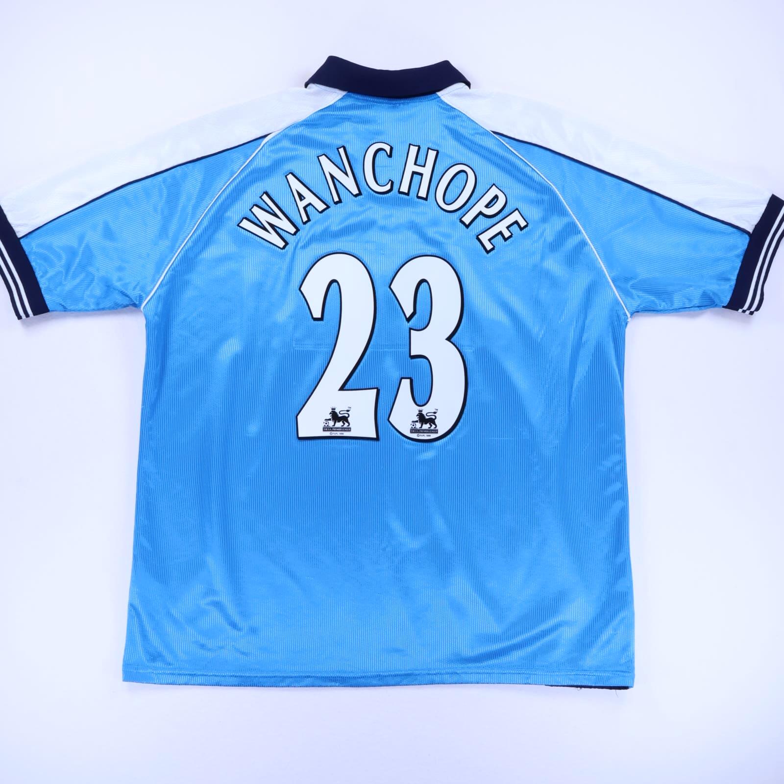 Manchester City Wanchope #23 1999/01 Home Shirt - 2XL- FRONT