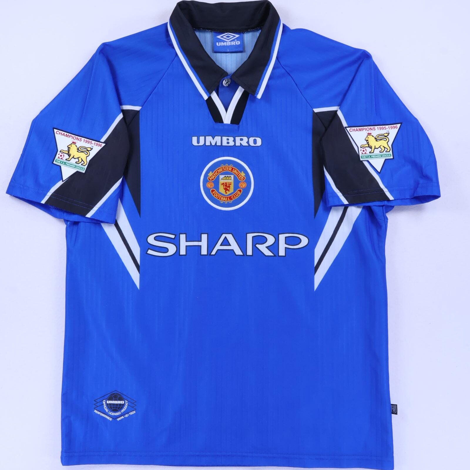 Manchester United Cantona #7 1997/98 Third Shirt - L- BACK
