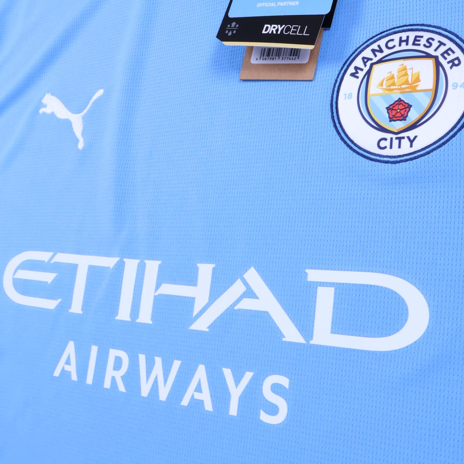 Manchester City 2024/25 Home Shirt - L- BACK