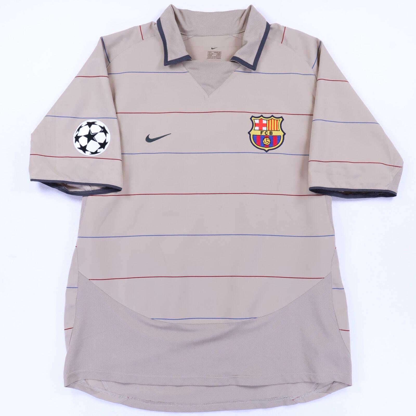 Barcelona Ronaldinho #10 2003/04 Away Shirt - L- BACK