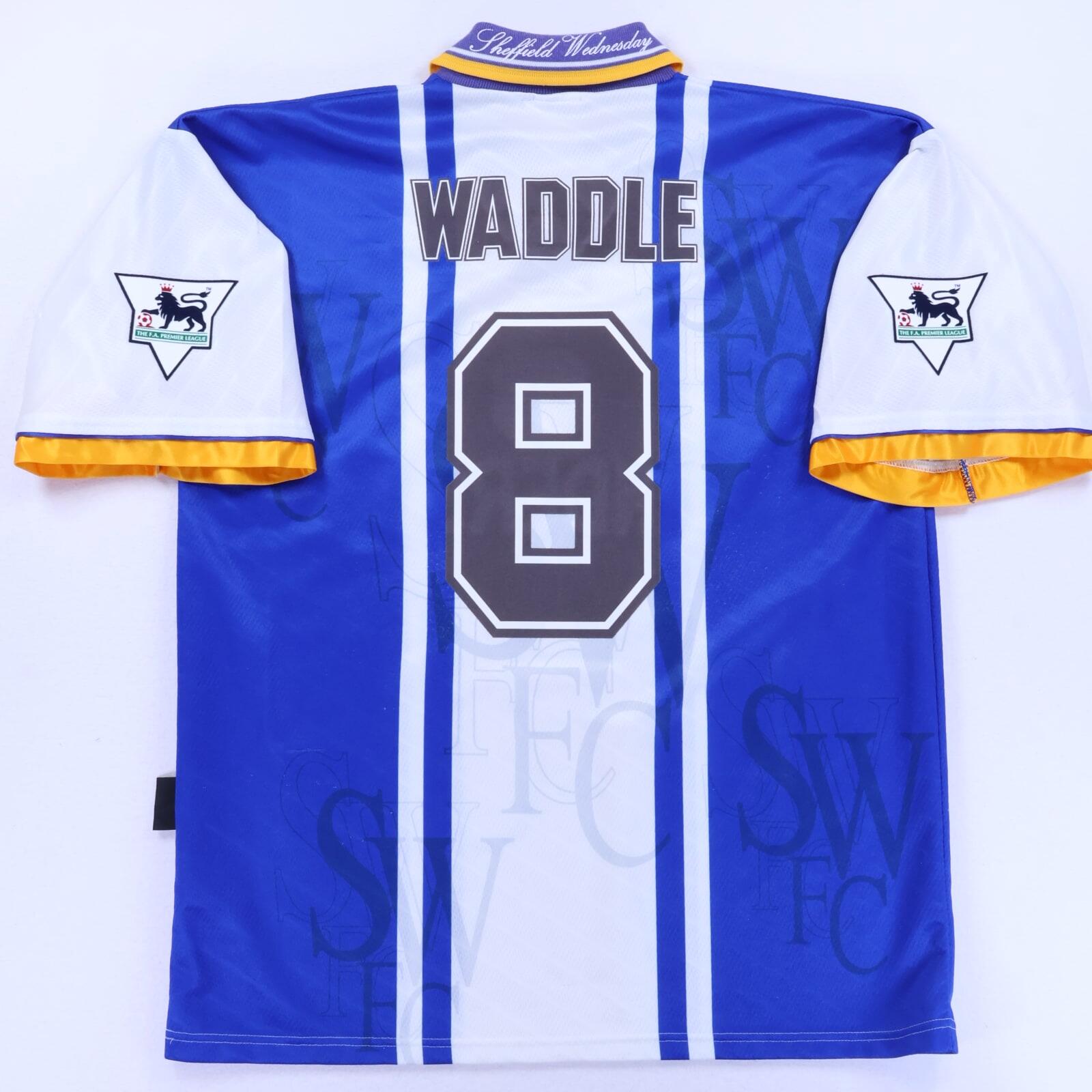 Sheffield Wednesday Waddle #8 1995/96 Home Shirt - XL- FRONT