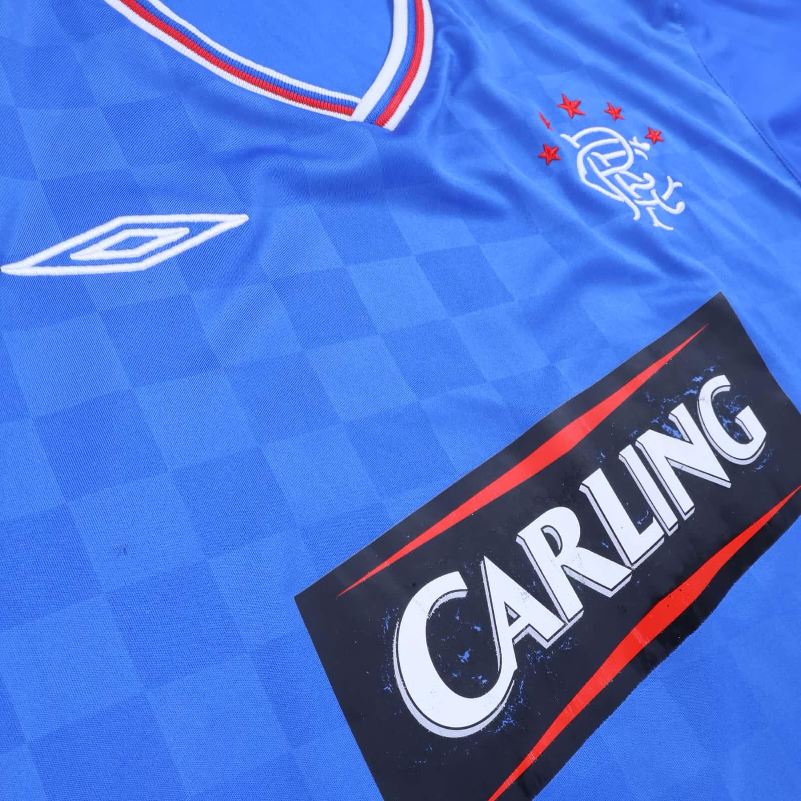 Rangers Fc 2009/10 Home Shirt - L- BACK