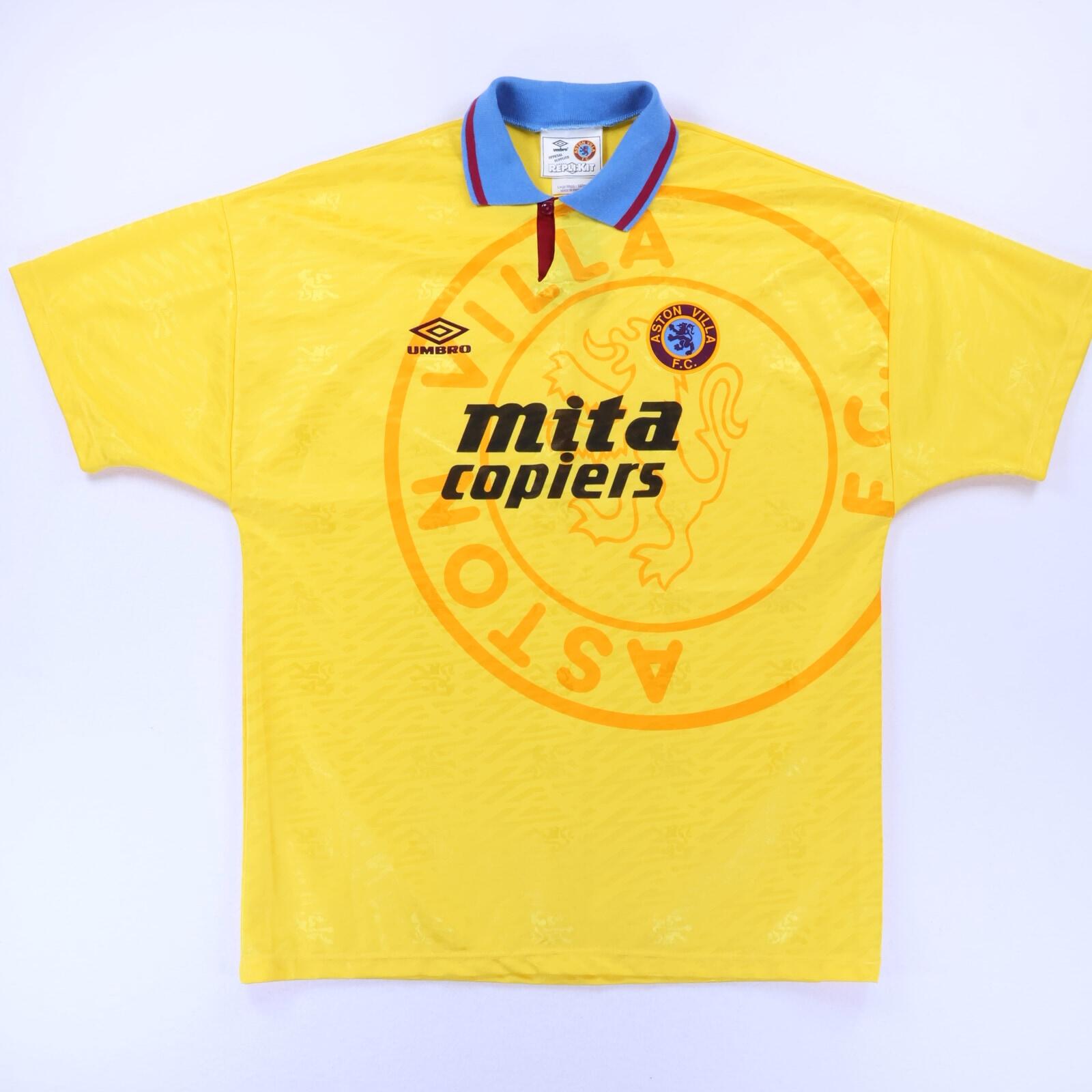 Aston Villa 1991/93 Third Shirt - L- FRONT