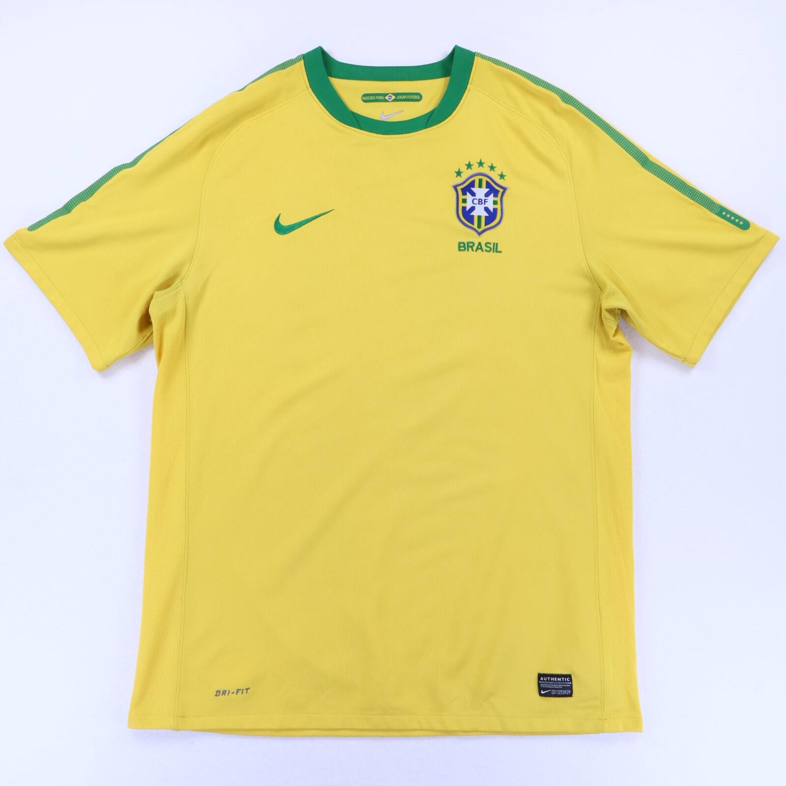 Brazil 2010/11 Home Shirt - L- FRONT