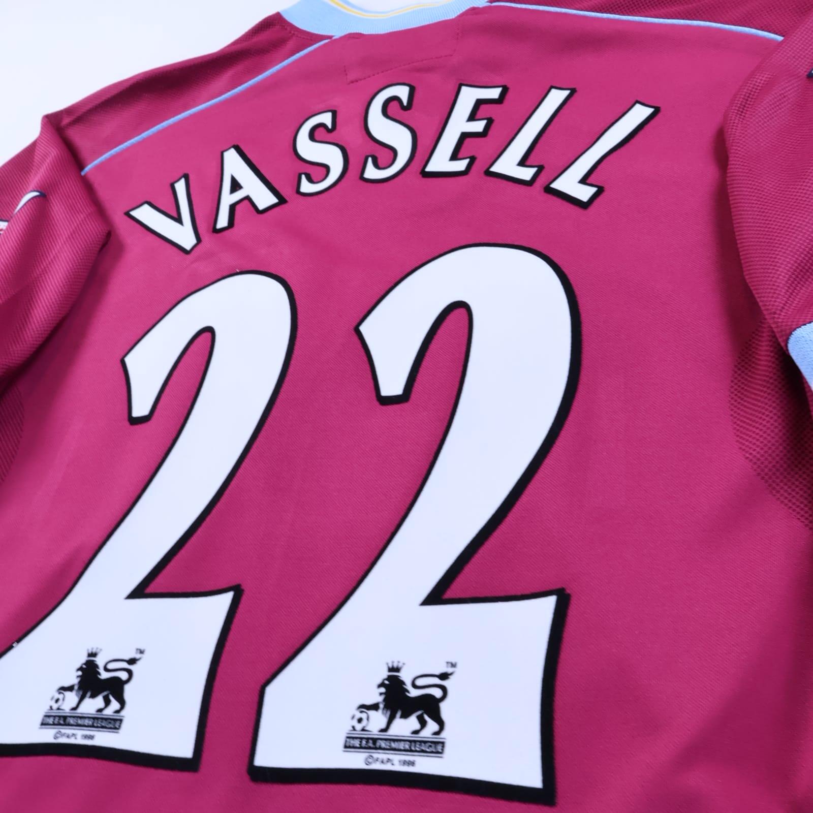 Aston Villa Vassell #22 2001/02 Home Shirt - L