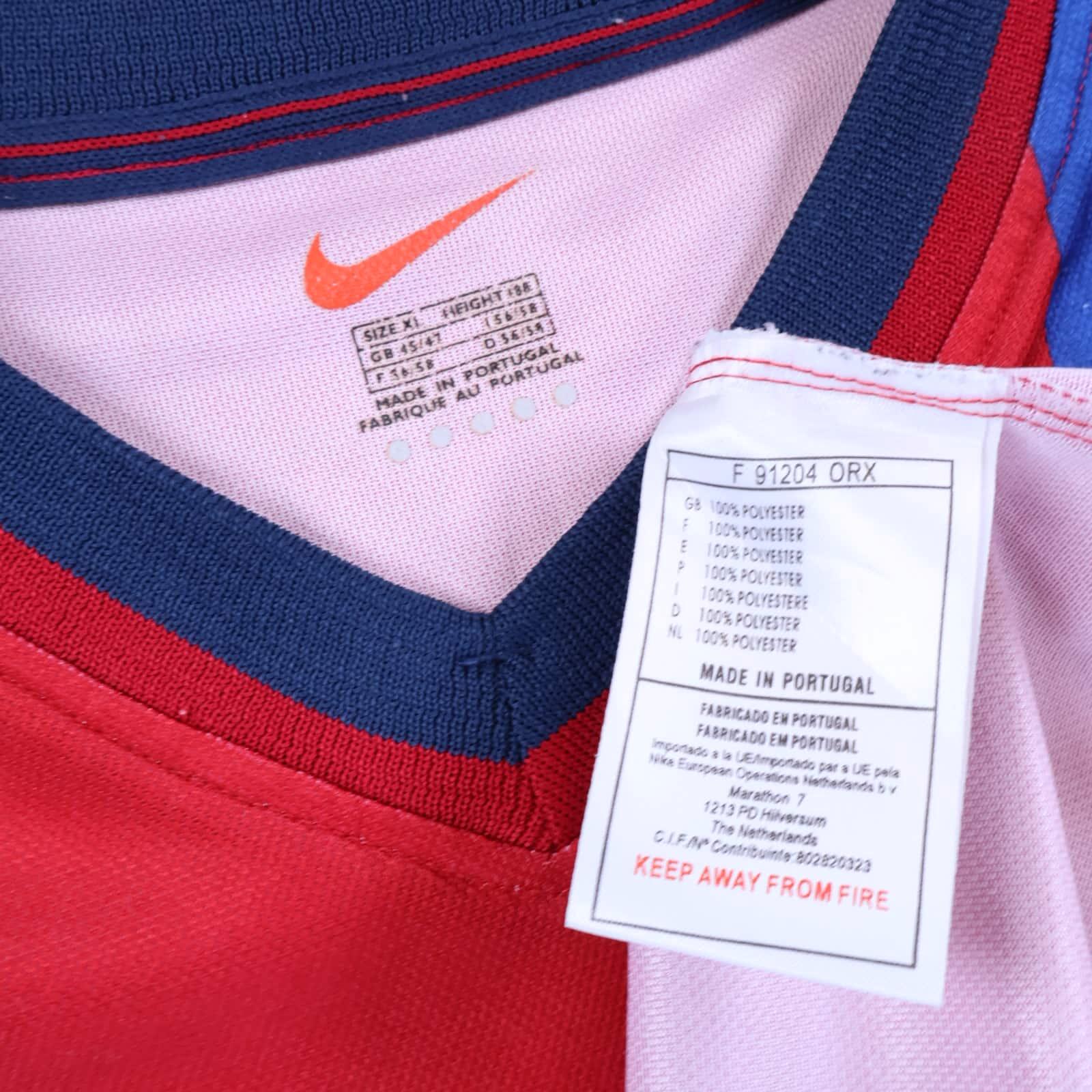 Barcelona Kluivert #19 1998/99 Home Shirt - XL