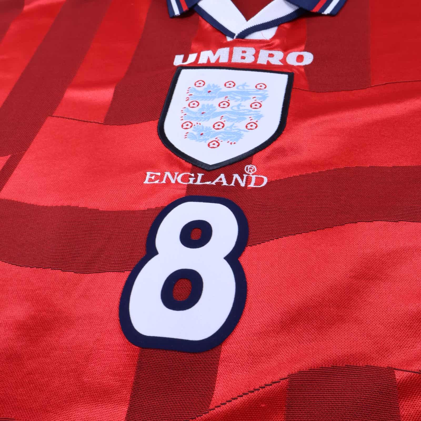 England Gascoigne #8 1997/99 Away Shirt - 2XL