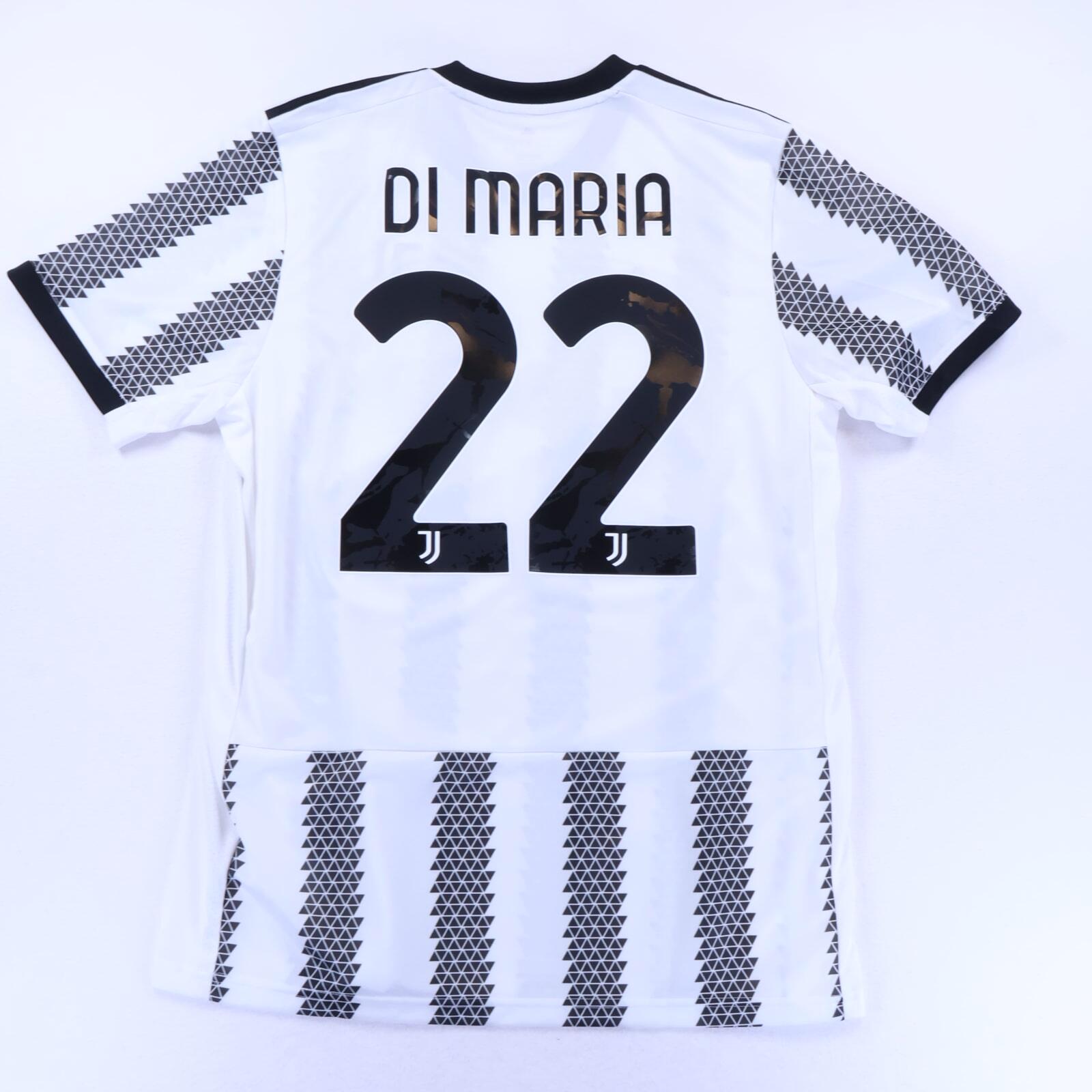 Juventus Di Maria #22 2022/23 Home Shirt - L- FRONT