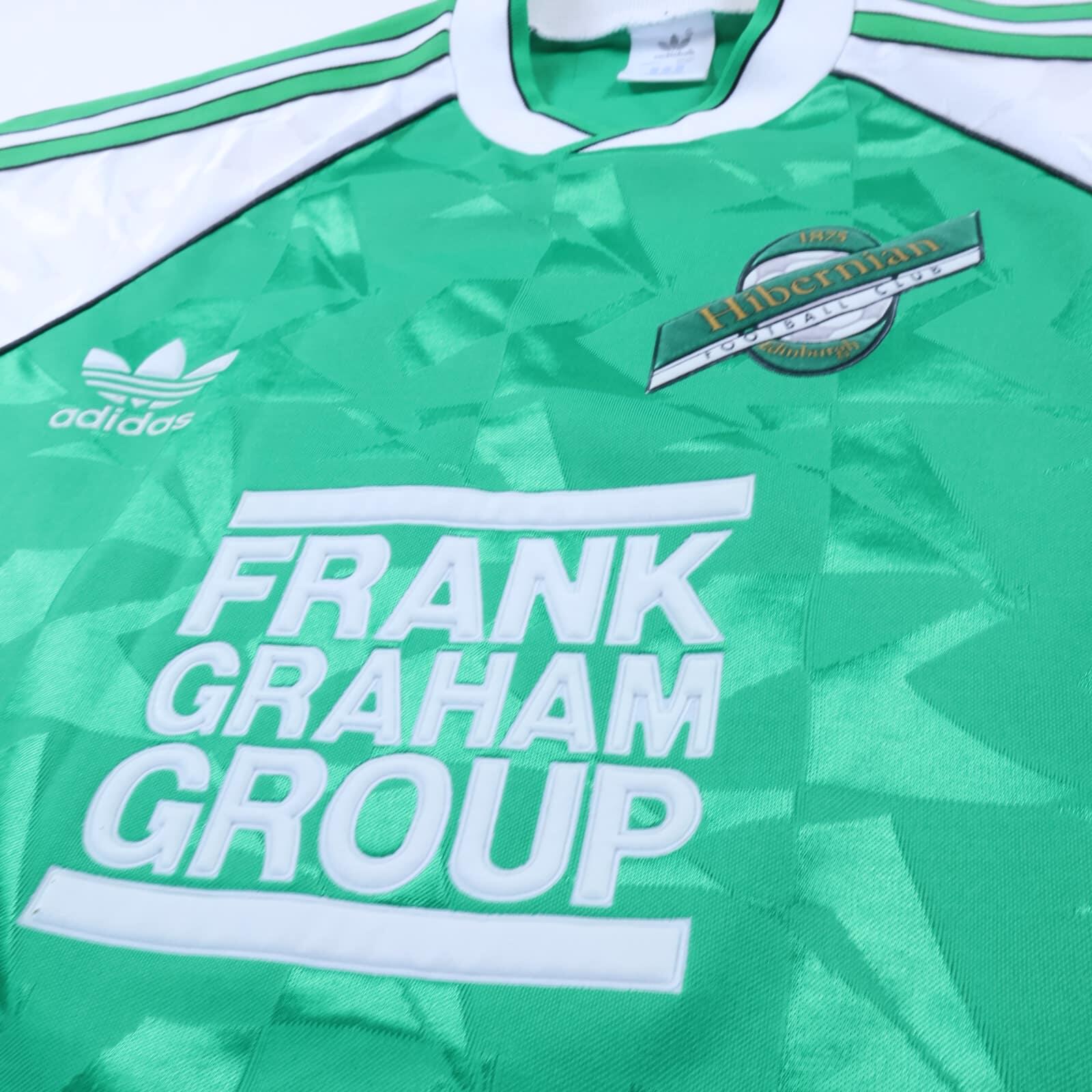 Hibernian 1989/91 Home Shirt - S/M- BACK