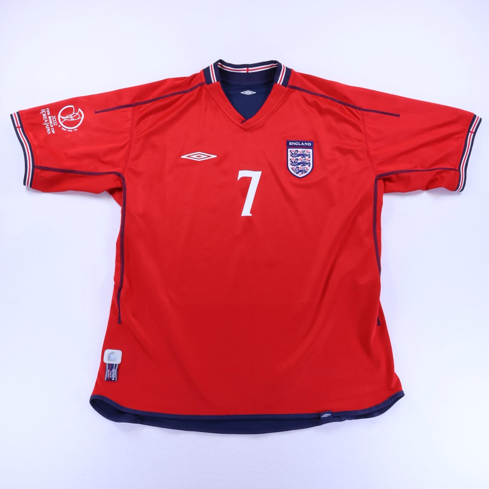 England Beckham #7 2006/08 Away Shirt - Reversible - XL- BACK