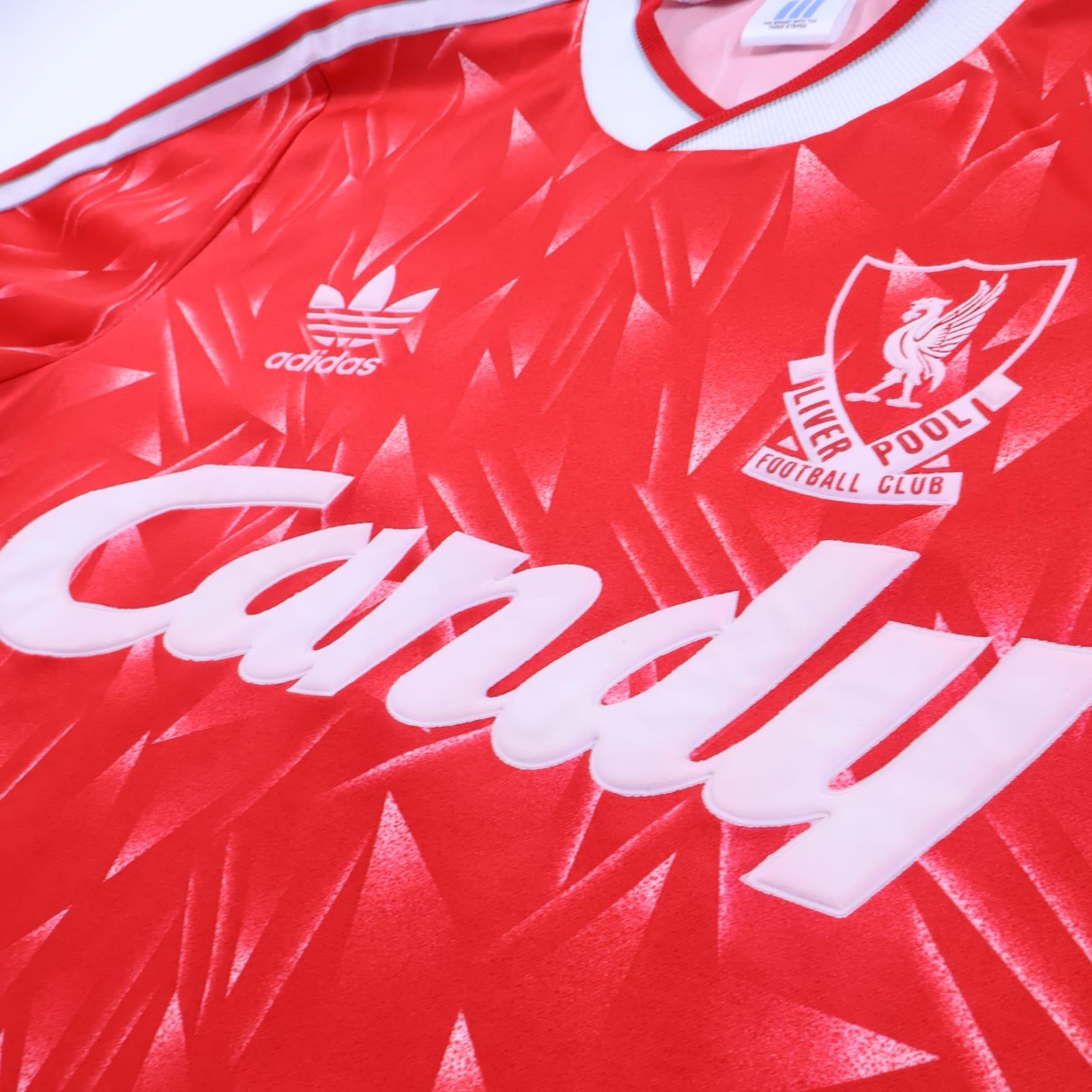 Liverpool F.C 1989/91 Home Shirt - M- BACK