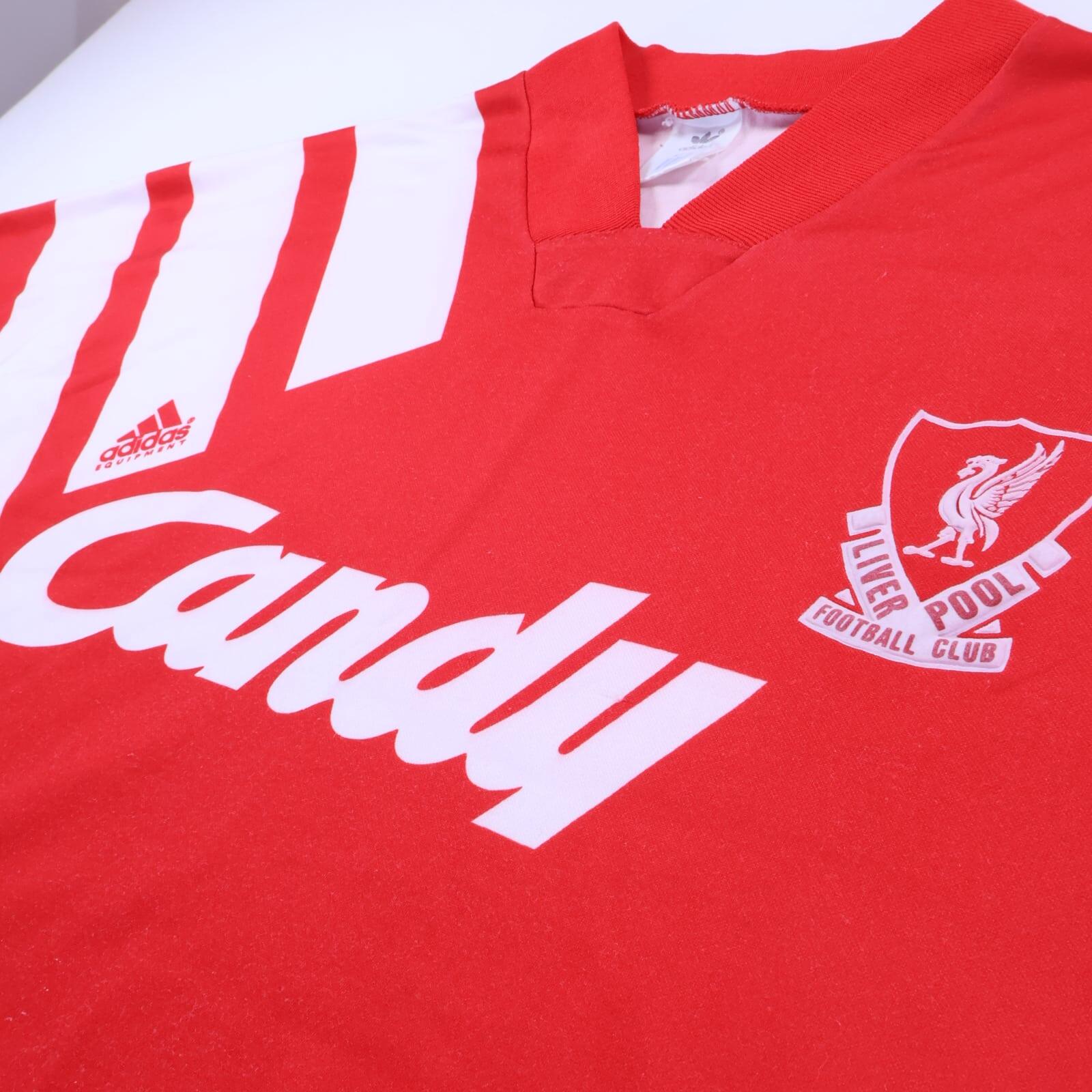 Liverpool F.C 1991/92 Home Shirt - L- BACK