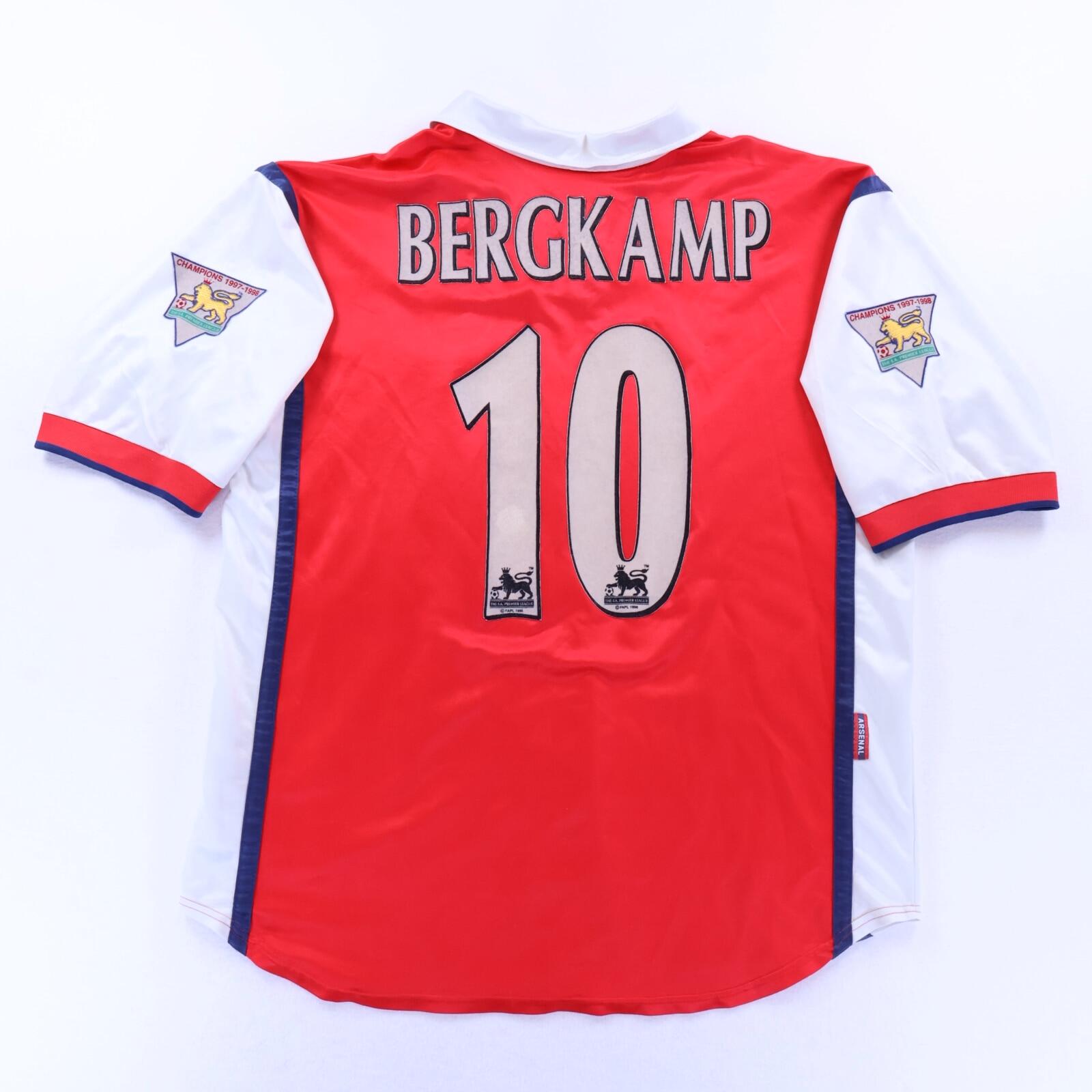 Arsenal Bergkamp #10 1998/99 Home Shirt - L- FRONT