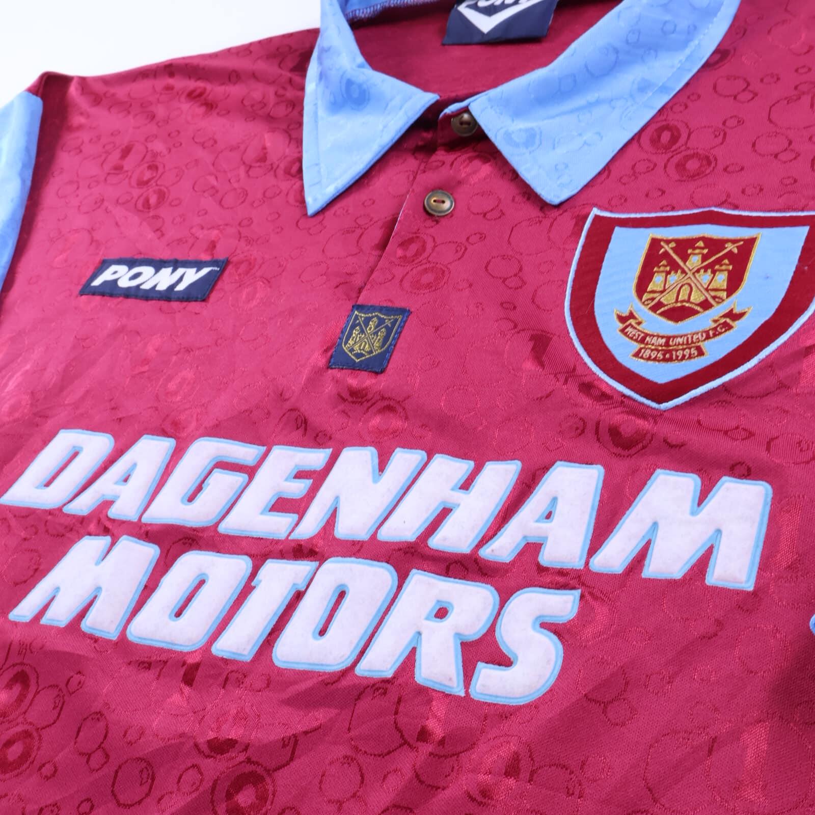 West Ham United 1995/97 Home Shirt - XL- BACK